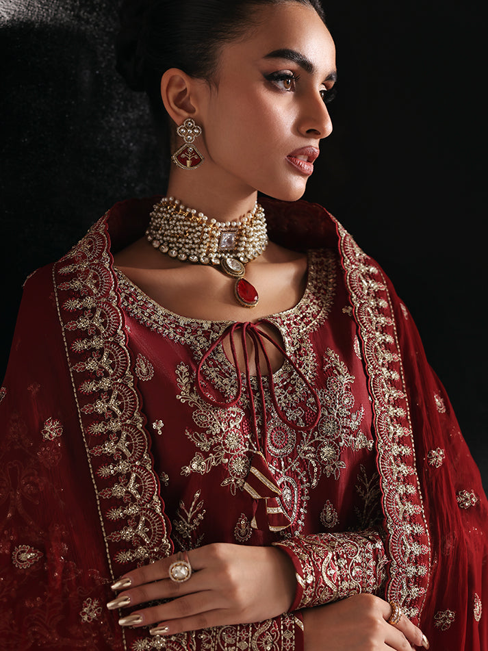 Gulaal | Serica Raw Silk | Seryne - Formal Dress - available at Maria Faisal in UK and USA.