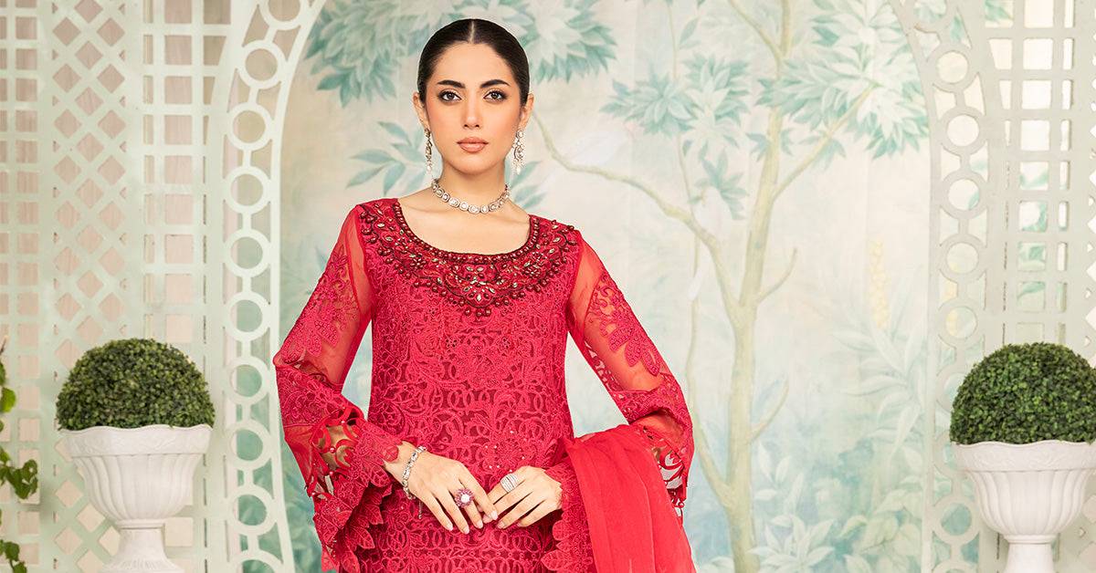 Maira B | Ready to Wear | SF-EA24-34 by Maria Faisal - Registered Vendor of : Maria B - type : Wedding Dress - 100% original wedding dresses