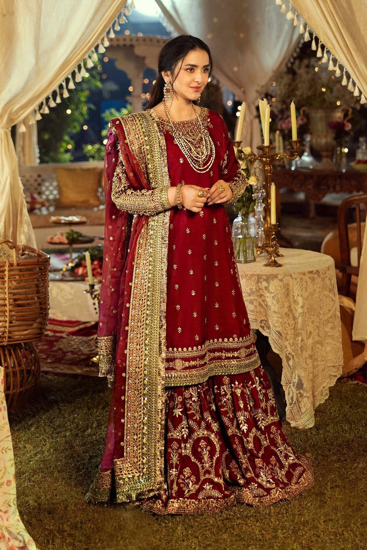 Maria B | Formal Wears | SF-EF25-01 by Maria Faisal - Registered Vendor of : Maria B - type : Ladies Clothes - 100% original wedding dresses