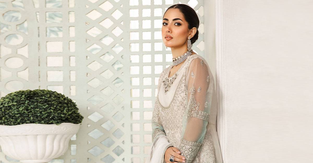 Maira B | Ready to Wear | SF-EA24-18 by Maria Faisal - Registered Vendor of : Maria B - type : Wedding Dress - 100% original wedding dresses