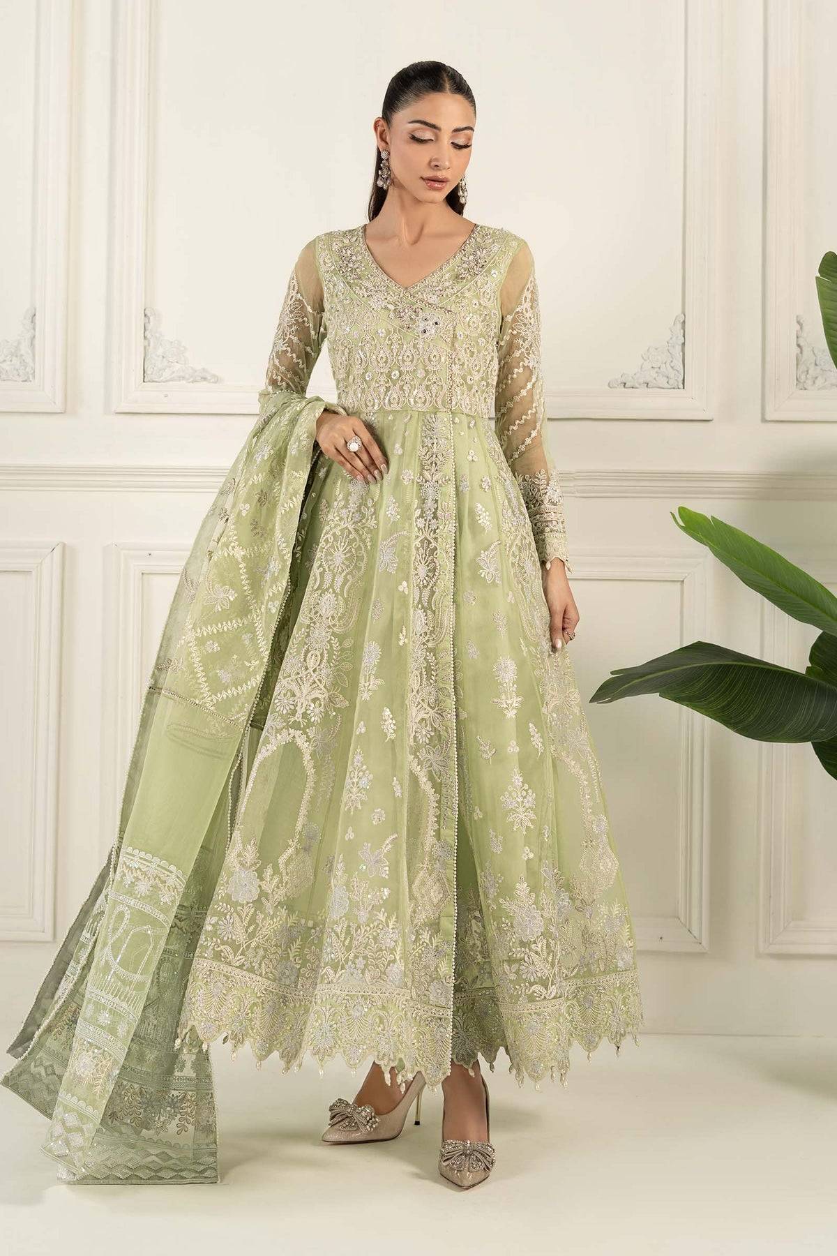 Maria B | Formal Wears | SF-EF25-44 by Maria Faisal - Registered Vendor of : Maria B - type : Ladies Clothes - 100% original wedding dresses