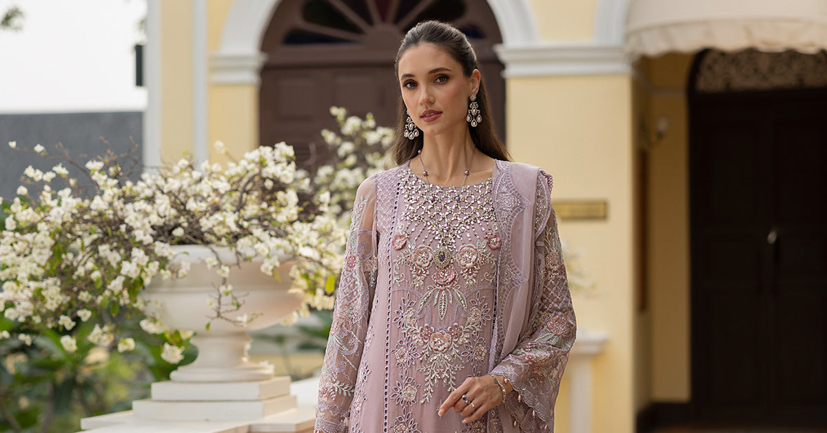 Maria B | Eid Collection 2026 | Sf-Ef26-01 Lilac 1 - Luxury Dress - available at Maria Faisal in UK and USA.