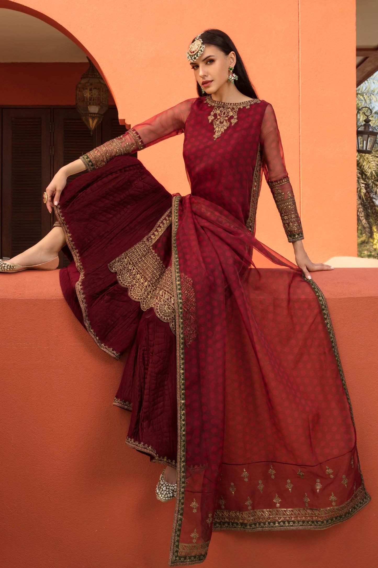 Maria B | Formal Wears | SF-EF23-08R1 by Maria Faisal - Registered Vendor of : Maria B - type : Ladies Clothes - 100% original wedding dresses