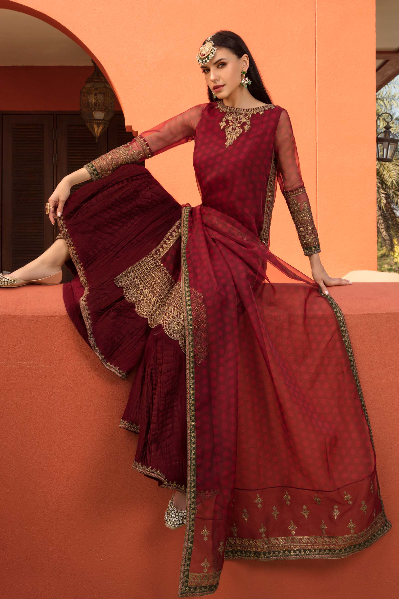 Maria B | Formal Wears | SF-EF23-08R1 by Maria Faisal - Registered Vendor of : Maria B - type : Ladies Clothes - 100% original wedding dresses