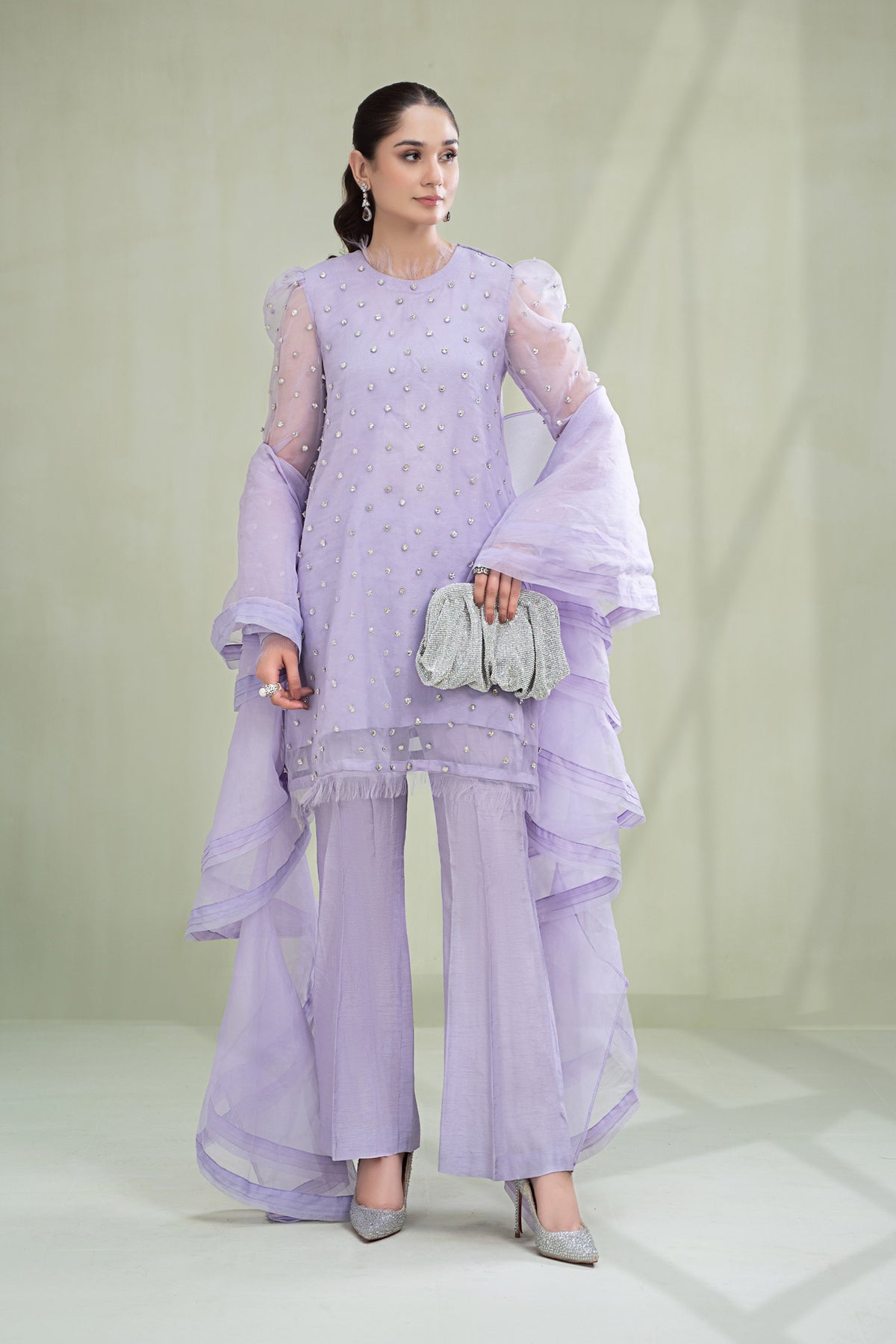 maria b purple dress MARIA.B Luxury Net Pakistani Suit D-2507-B