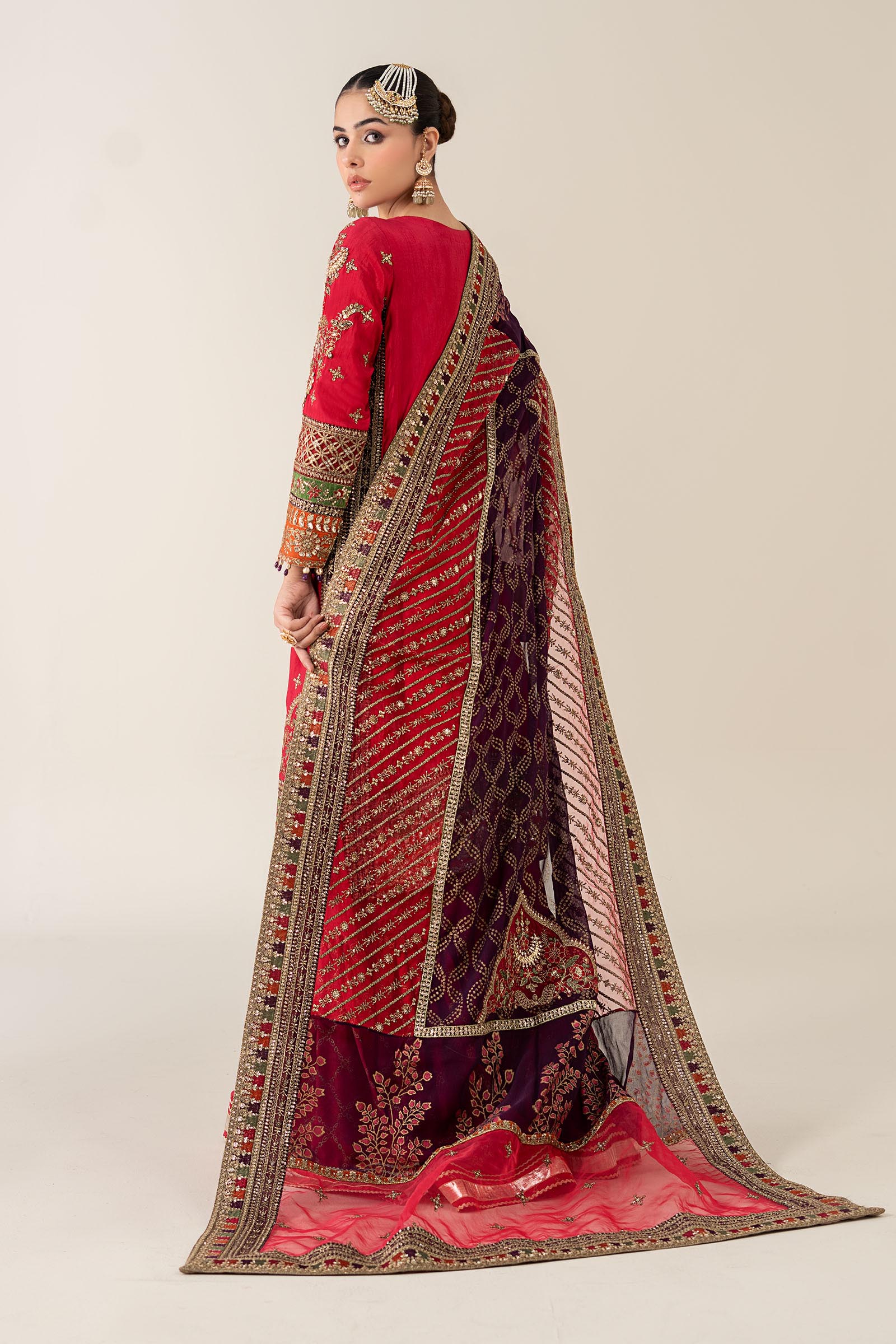 Maria B | Pre Fall 25 | Bamber Raw Silk Suit 14 - Ladies Clothes - Maria Faisal