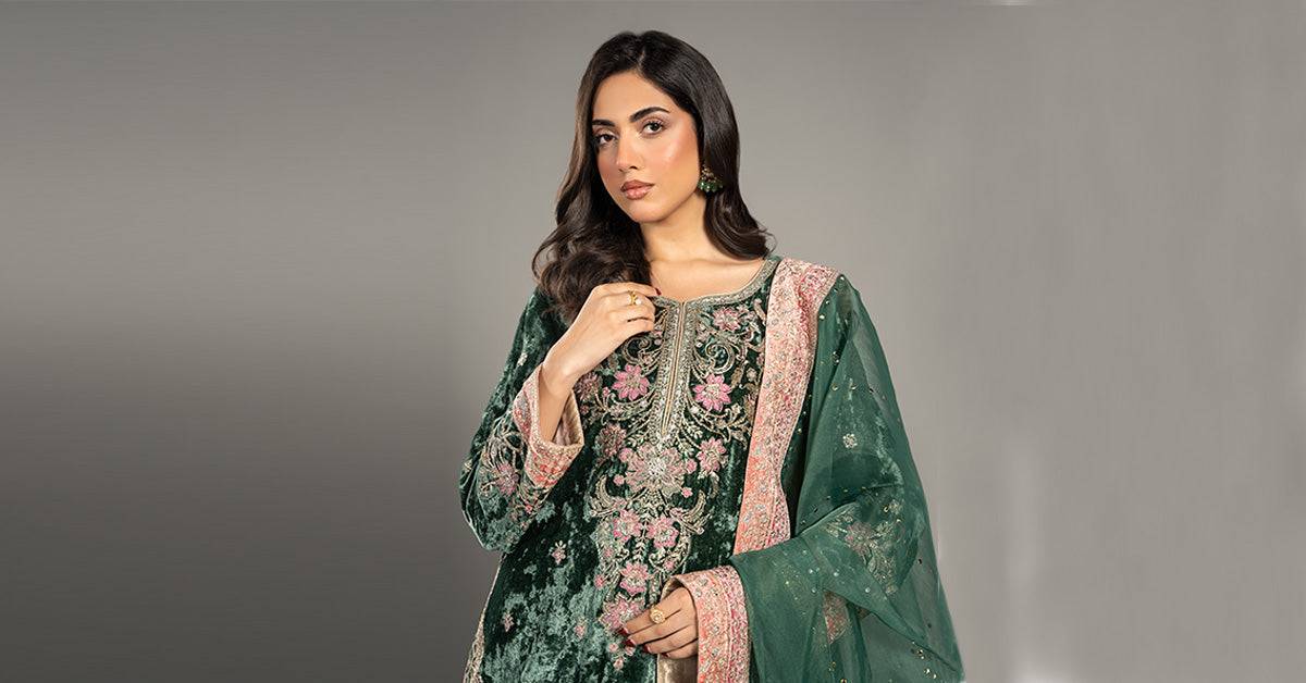 Maira B | Ready to Wear | SF-W24-21 by Maria Faisal - Registered Vendor of : Maria B - type : Wedding Dress - 100% original wedding dresses