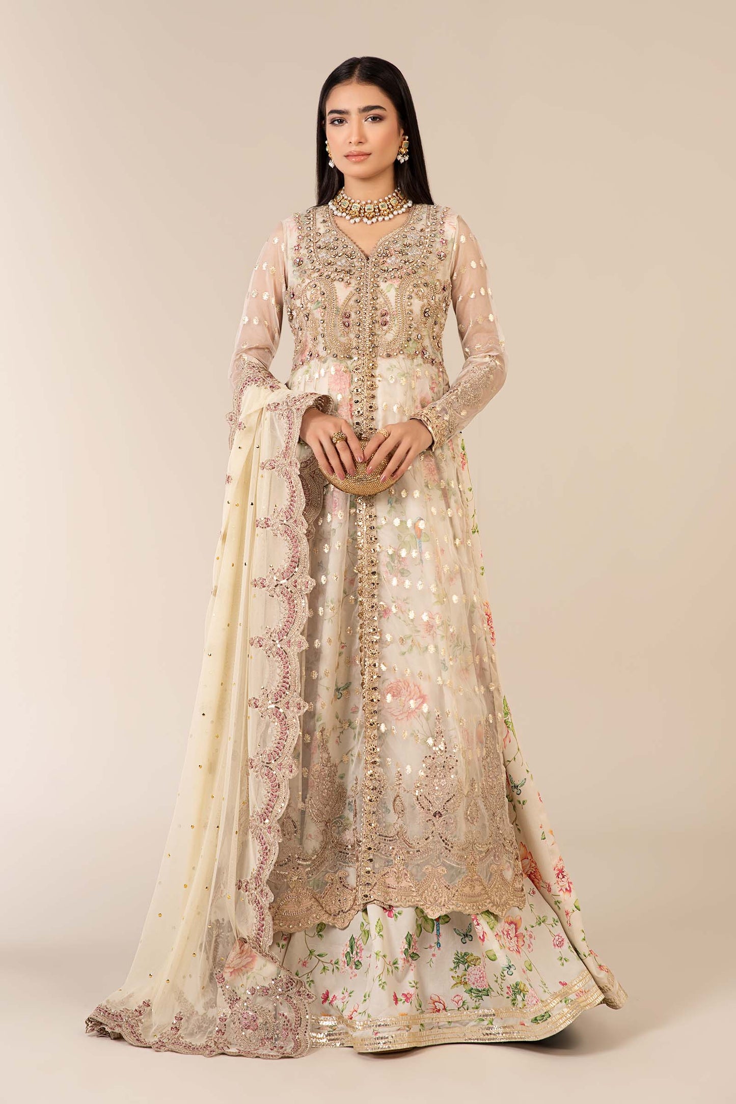 Maria B | Formal Wears | SF-EF25-37 by Maria Faisal - Registered Vendor of : Maria B - type : Ladies Clothes - 100% original wedding dresses
