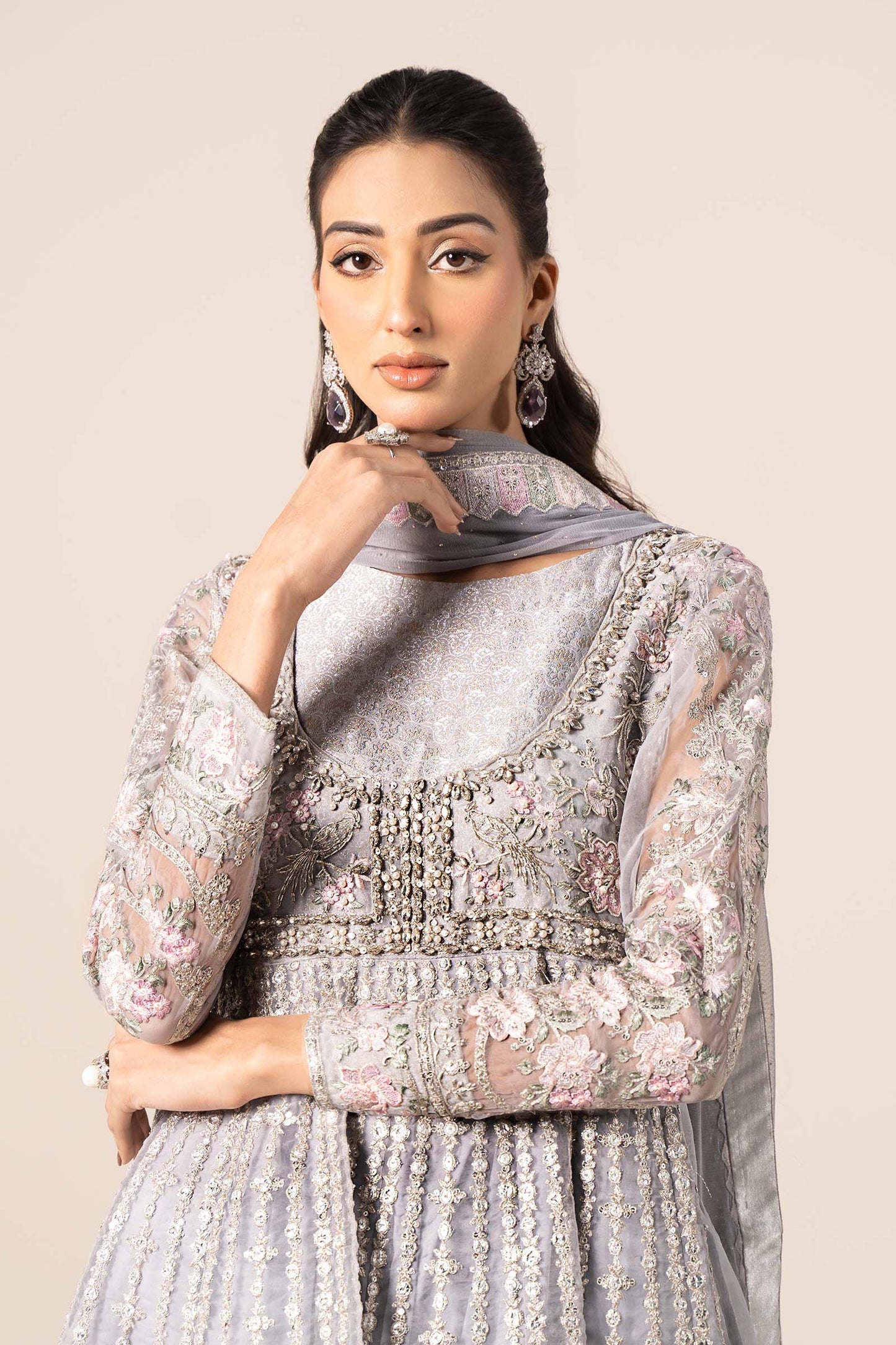 Maria B | Formal Wears | SF-EF25-43 by Maria Faisal - Registered Vendor of : Maria B - type : Ladies Clothes - 100% original wedding dresses