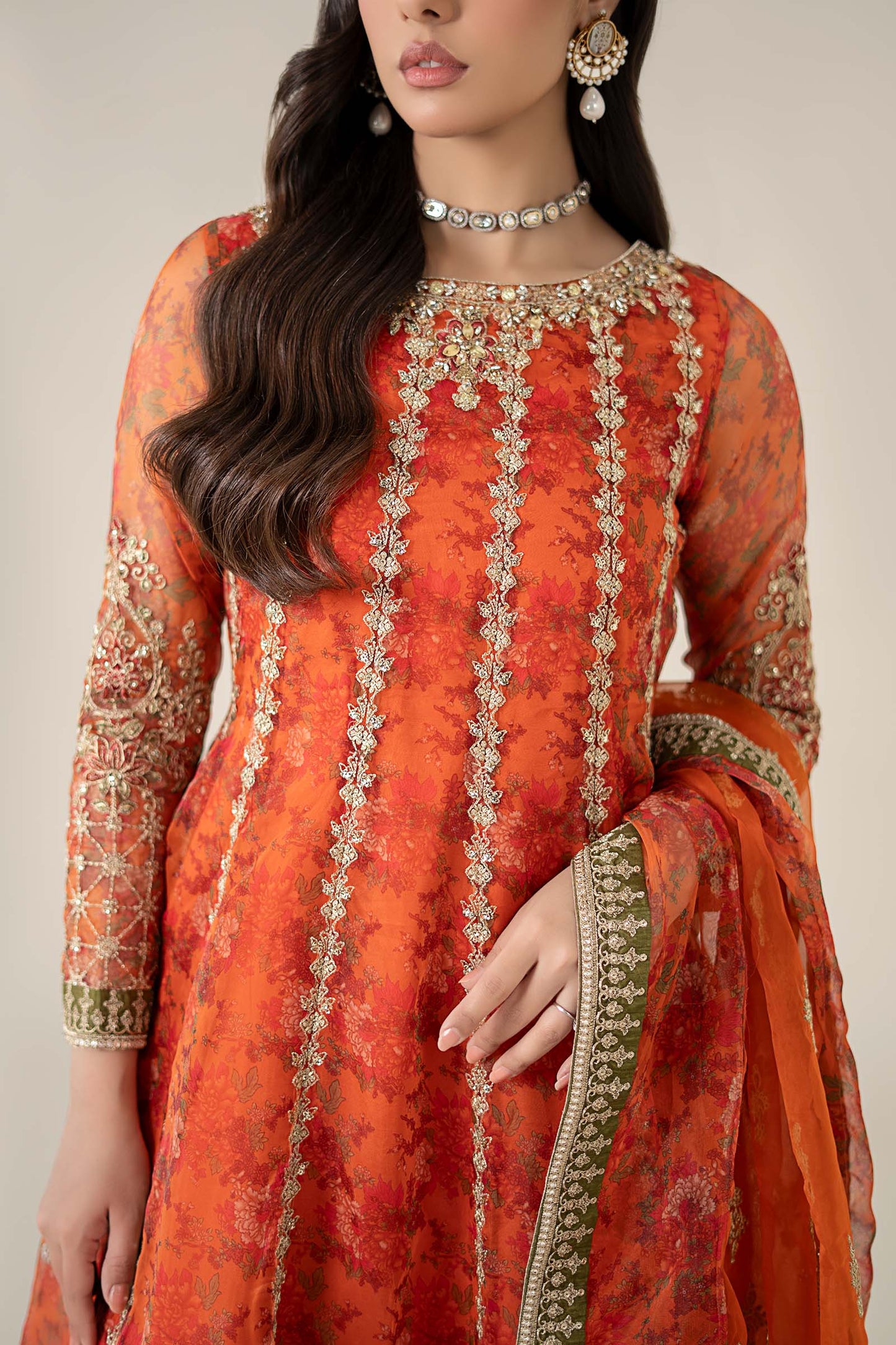 Maria B | Formal Wears | SF-EF25-03 by Maria Faisal - Registered Vendor of : Maria B - type : Ladies Clothes - 100% original wedding dresses