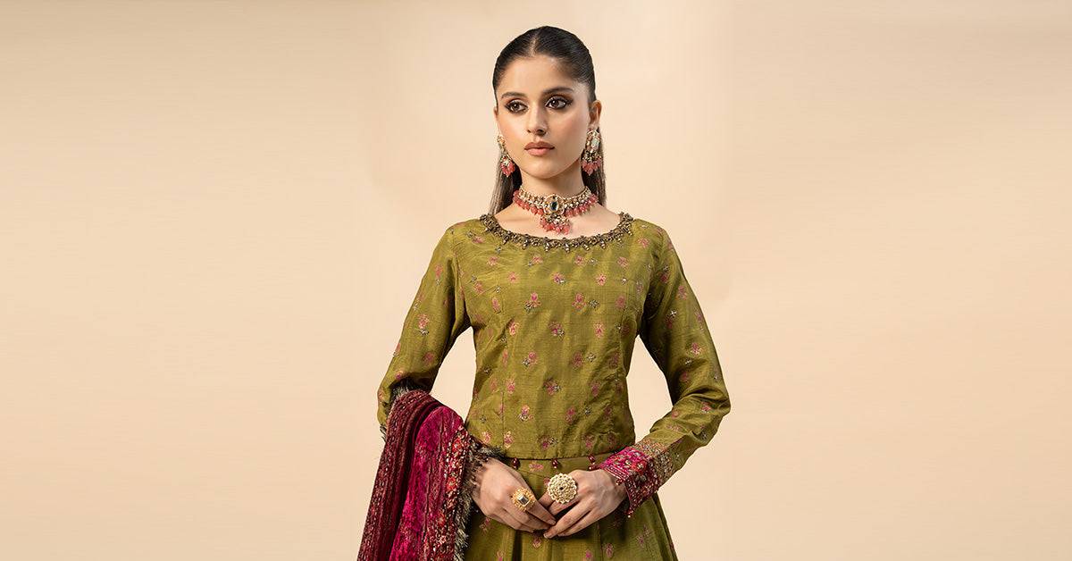 Maira B | Ready to Wear | SF-W24-26 by Maria Faisal - Registered Vendor of : Maria B - type : Wedding Dress - 100% original wedding dresses