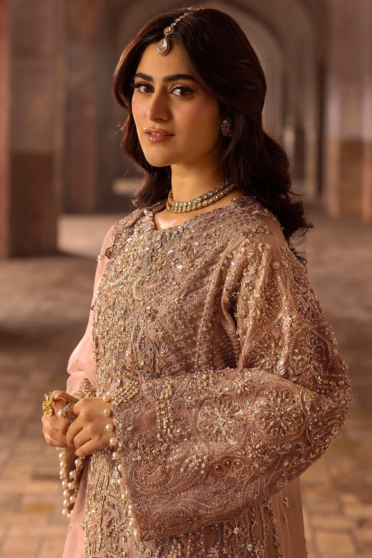 Motifz | Bridal Couture | 0012-MAYASA EMBROIDERED MESSORI STITCHED by Maria Faisal - Registered Vendor of : Motifz - type : Ladies Clothes - 100% original wedding dresses