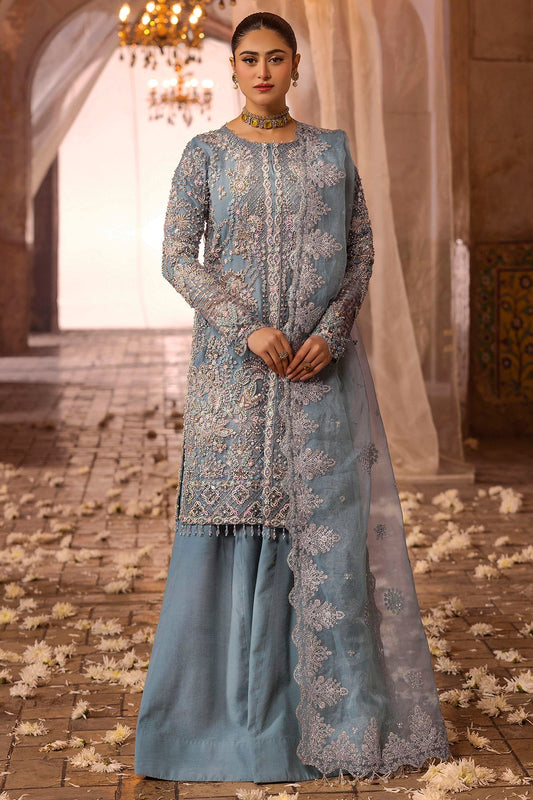 Motifz | Bridal Couture | 0014-FIROZEH EMBROIDERED ORGANZA STITCHED by Maria Faisal - Registered Vendor of : Motifz - type : Ladies Clothes - 100% original wedding dresses
