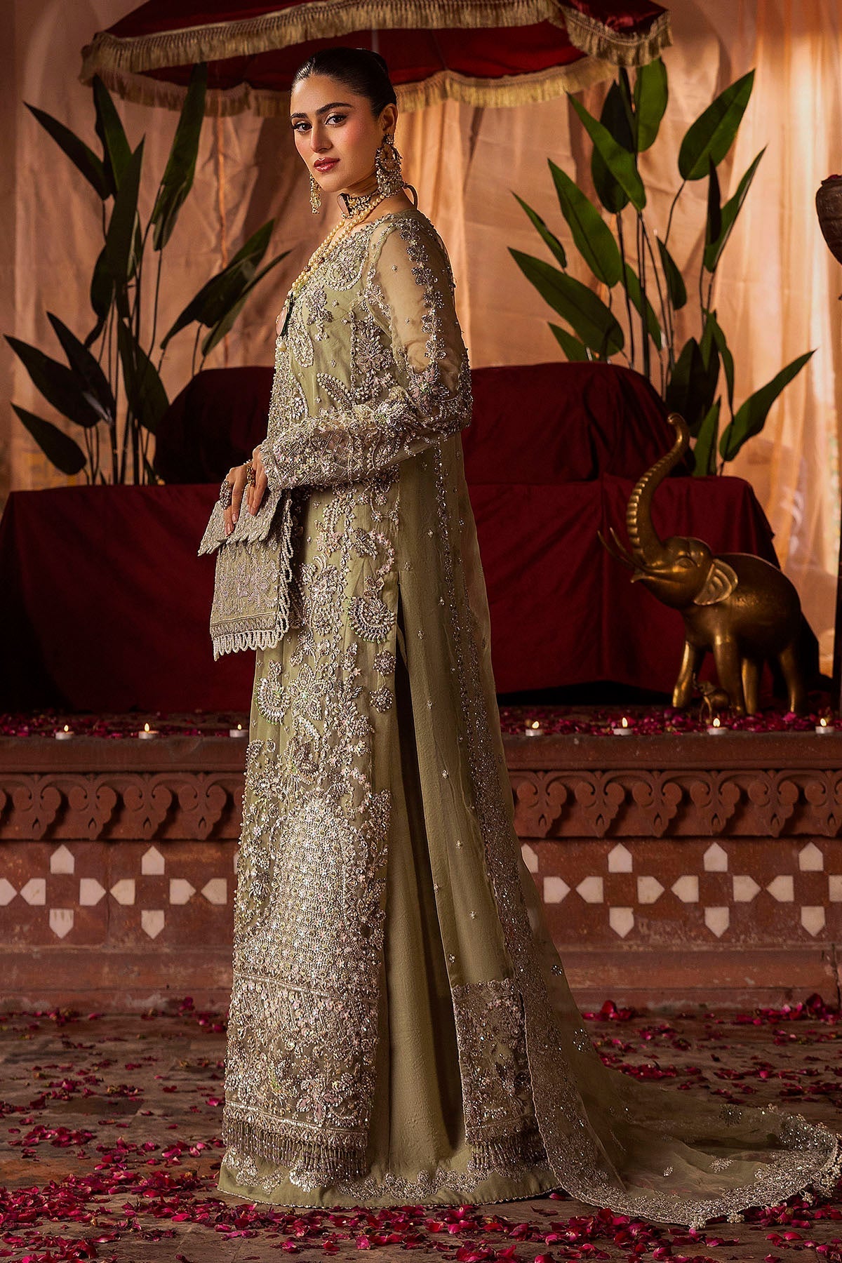 Motifz | Bridal Couture | 0016-MEERAZ EMBROIDERED ORGANZA STITCHED by Maria Faisal - Registered Vendor of : Motifz - type : Ladies Clothes - 100% original wedding dresses