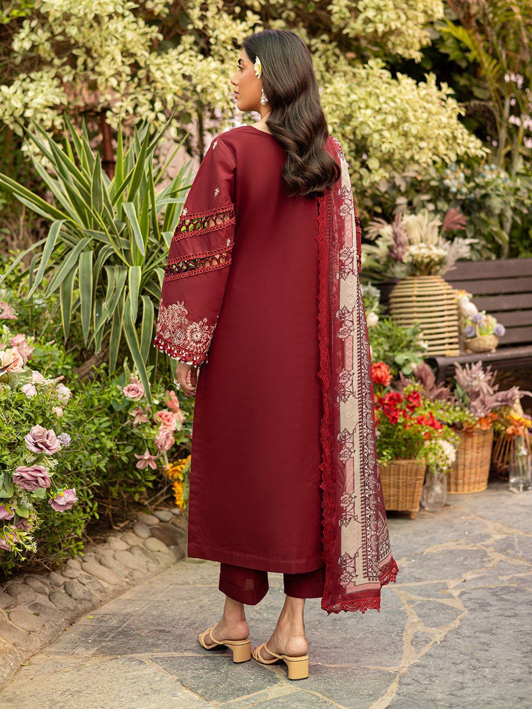 Parishay | Shangrila Luxury Lawn | SHR - 01 by Maria Faisal - Registered Vendor of : Parishay - type : Ladies Clothes - 100% original wedding dresses