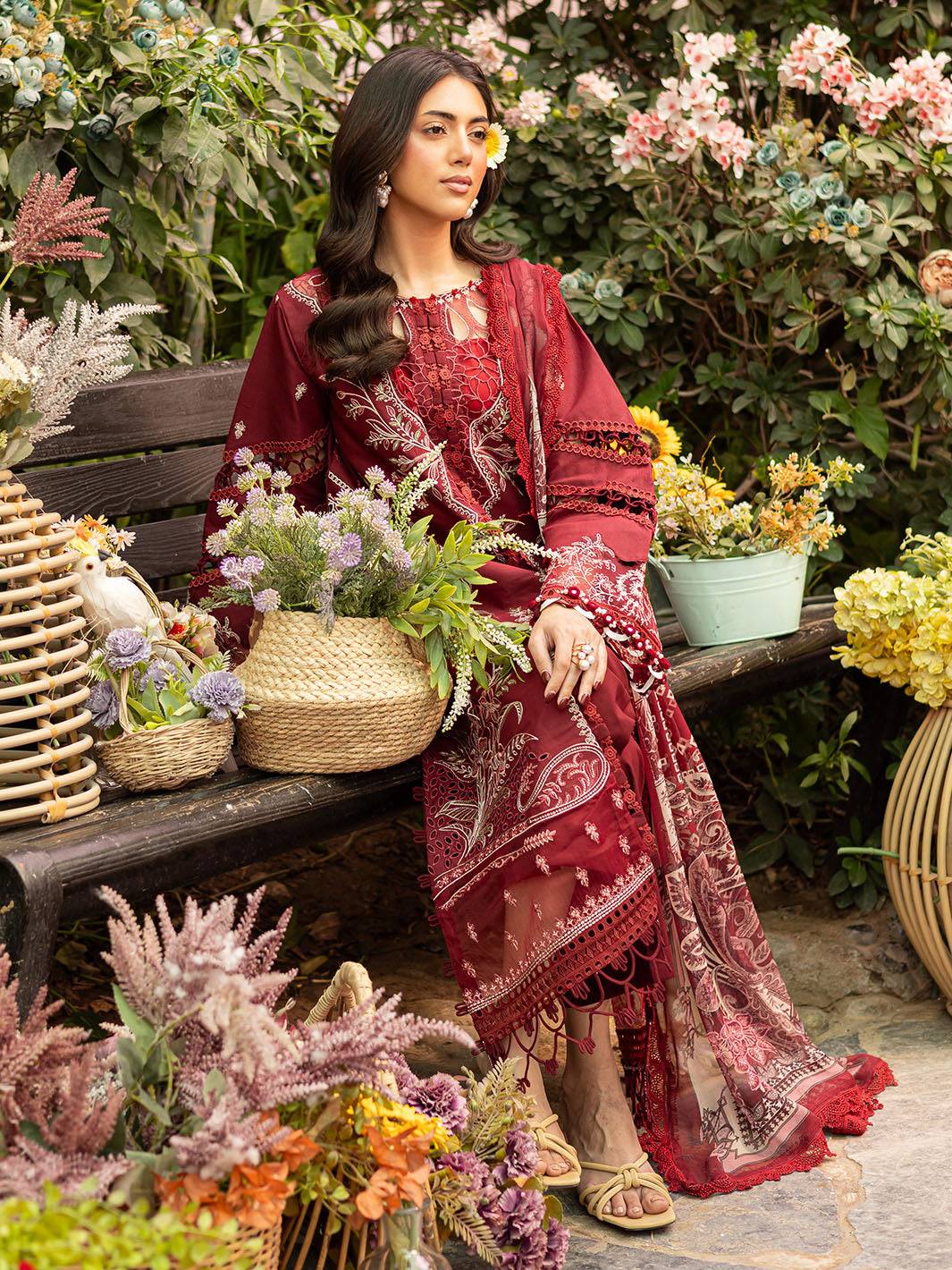 Parishay | Shangrila Luxury Lawn | SHR - 01 by Maria Faisal - Registered Vendor of : Parishay - type : Ladies Clothes - 100% original wedding dresses