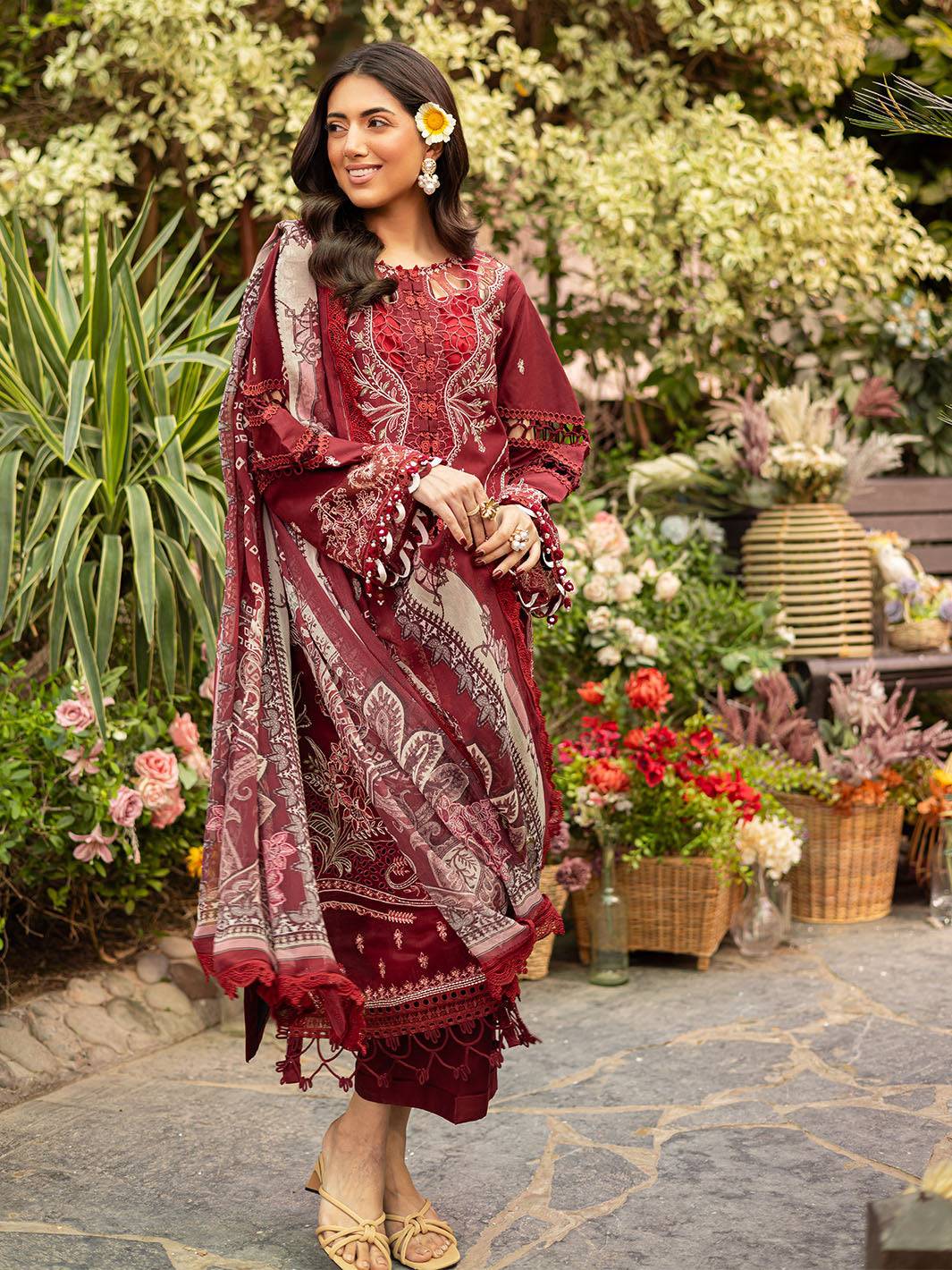 Parishay | Shangrila Luxury Lawn | SHR - 01 by Maria Faisal - Registered Vendor of : Parishay - type : Ladies Clothes - 100% original wedding dresses