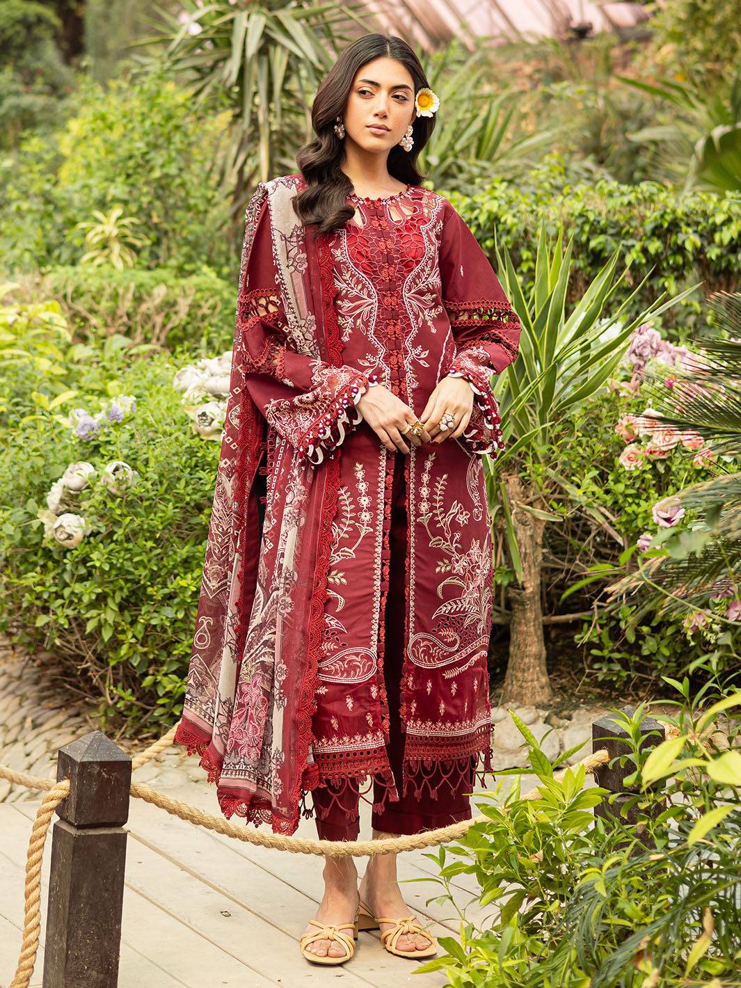 Parishay | Shangrila Luxury Lawn | SHR - 01 by Maria Faisal - Registered Vendor of : Parishay - type : Ladies Clothes - 100% original wedding dresses