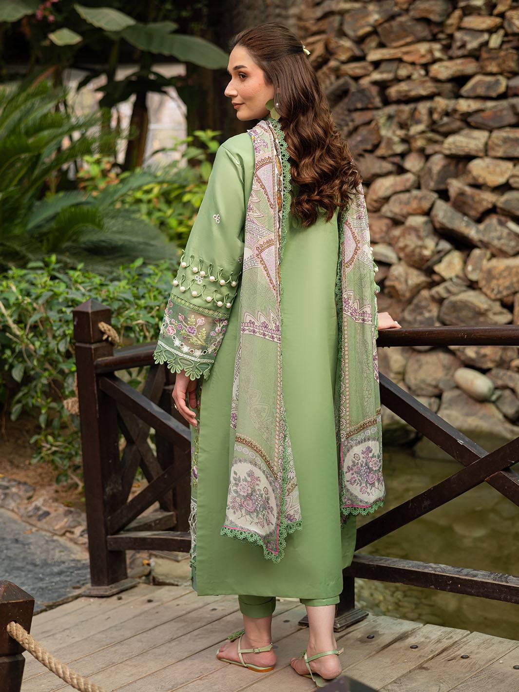 Parishay | Shangrila Luxury Lawn | SHR - 10 by Maria Faisal - Registered Vendor of : Parishay - type : Ladies Clothes - 100% original wedding dresses