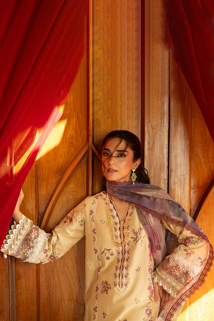 Imrozia Premium | Maya Luxury Lawn 26 | SL-151 Nael - Luxury Dress - available at Maria Faisal in UK and USA.
