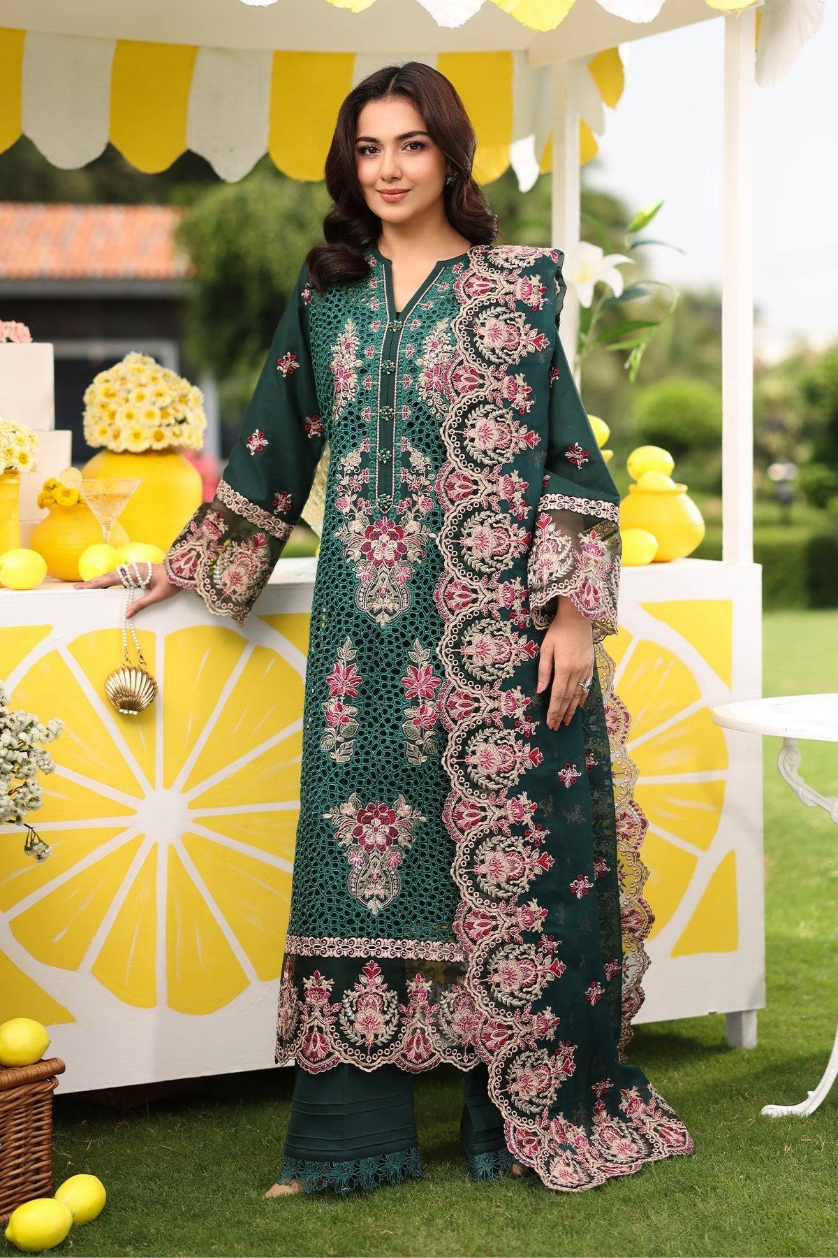 Imrozia Premium | Hayam Luxury Lawn 25 | SL 89 AMAL by Maria Faisal - Registered Vendor of : Imrozia Premium - type : Ladies Clothes - 100% original wedding dresses