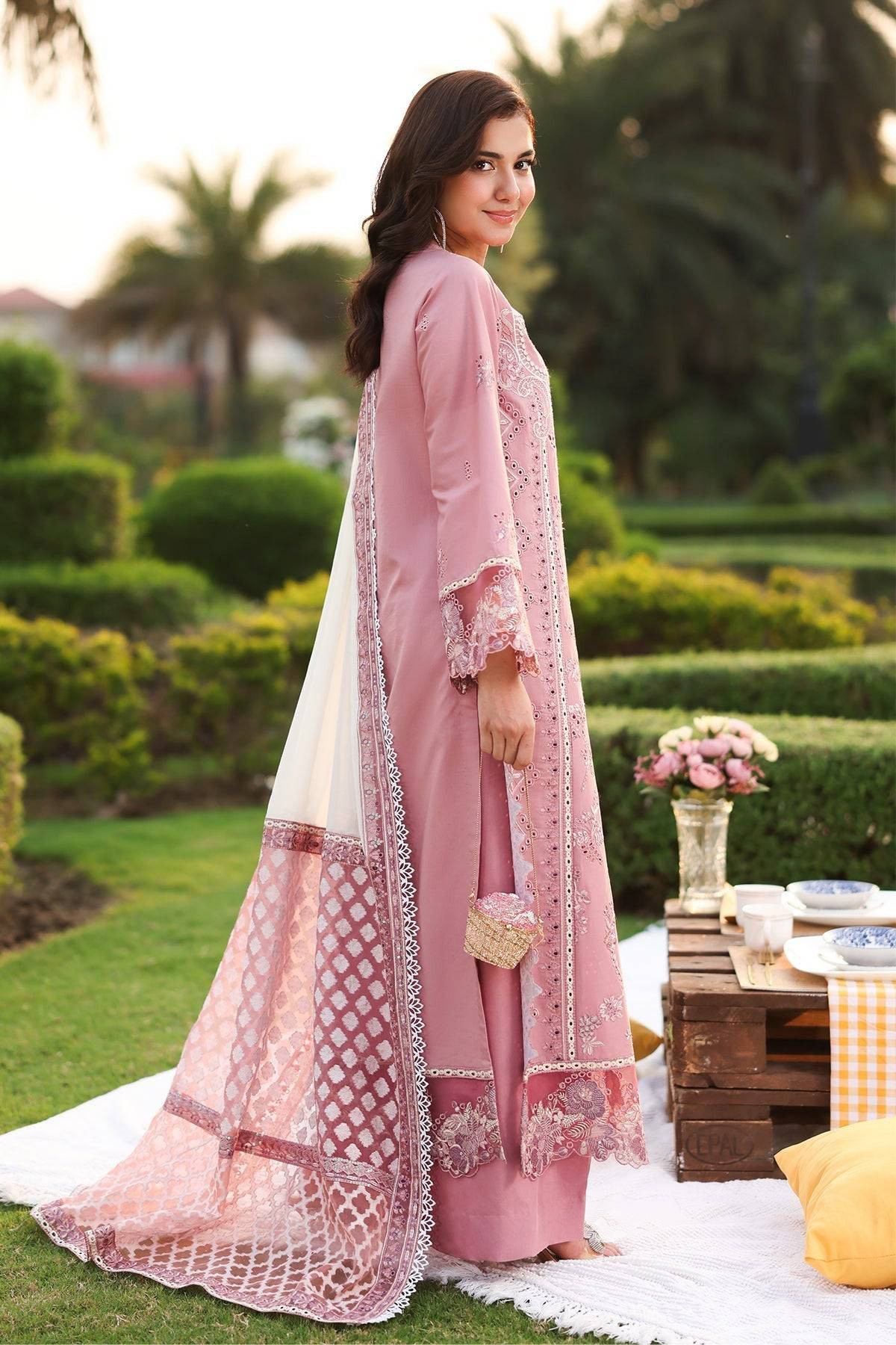 Imrozia Premium | Hayam Luxury Lawn 25 | SL 93 ISRA by Maria Faisal - Registered Vendor of : Imrozia Premium - type : Ladies Clothes - 100% original wedding dresses