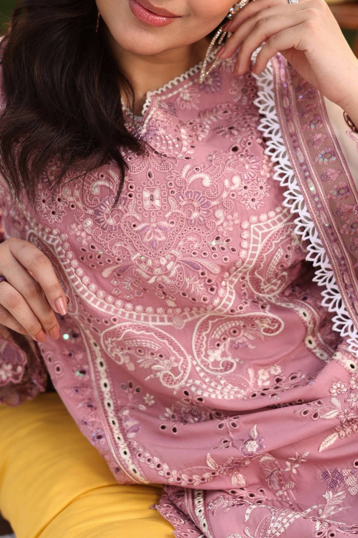 Imrozia Premium | Hayam Luxury Lawn 25 | SL 93 ISRA by Maria Faisal - Registered Vendor of : Imrozia Premium - type : Ladies Clothes - 100% original wedding dresses