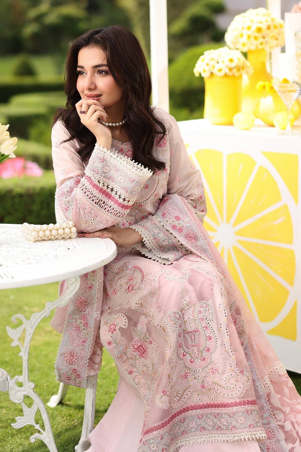 Imrozia Premium | Hayam Luxury Lawn 25 | SL 94 JANAN by Maria Faisal - Registered Vendor of : Imrozia Premium - type : Ladies Clothes - 100% original wedding dresses