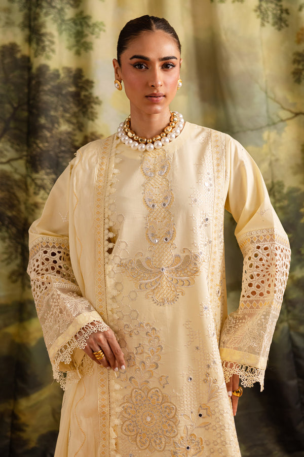 Marjjan | Guzel Lawn | SMC 203-A (Yellow) - Ladies Clothes - Maria Faisal