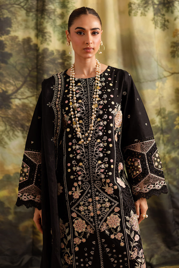 Marjjan | Guzel Lawn | SMC 204-A (Black) - Ladies Clothes - Maria Faisal