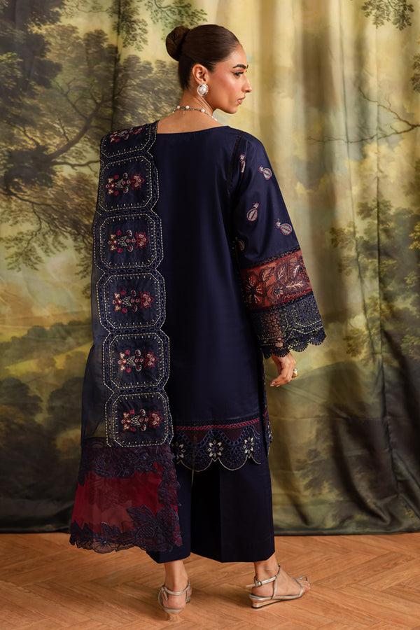 Marjjan | Guzel Lawn | SMC 205-A (Blue) - Ladies Clothes - Maria Faisal