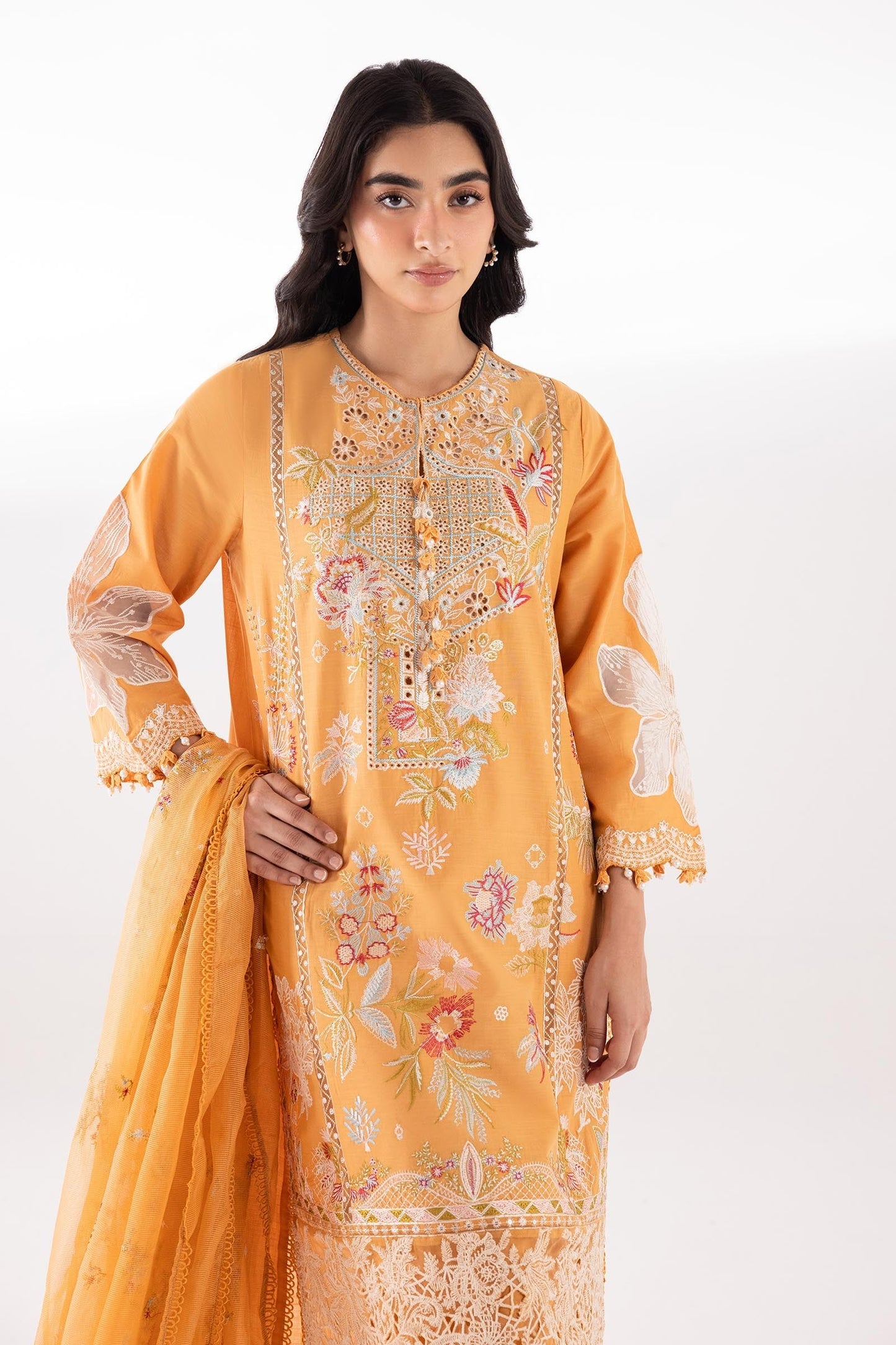 Sana Safinaz | Luxury Pret | Luxury Lawn Suit SC26LUX108BP3 - Dress - available at Maria Faisal in UK and USA.