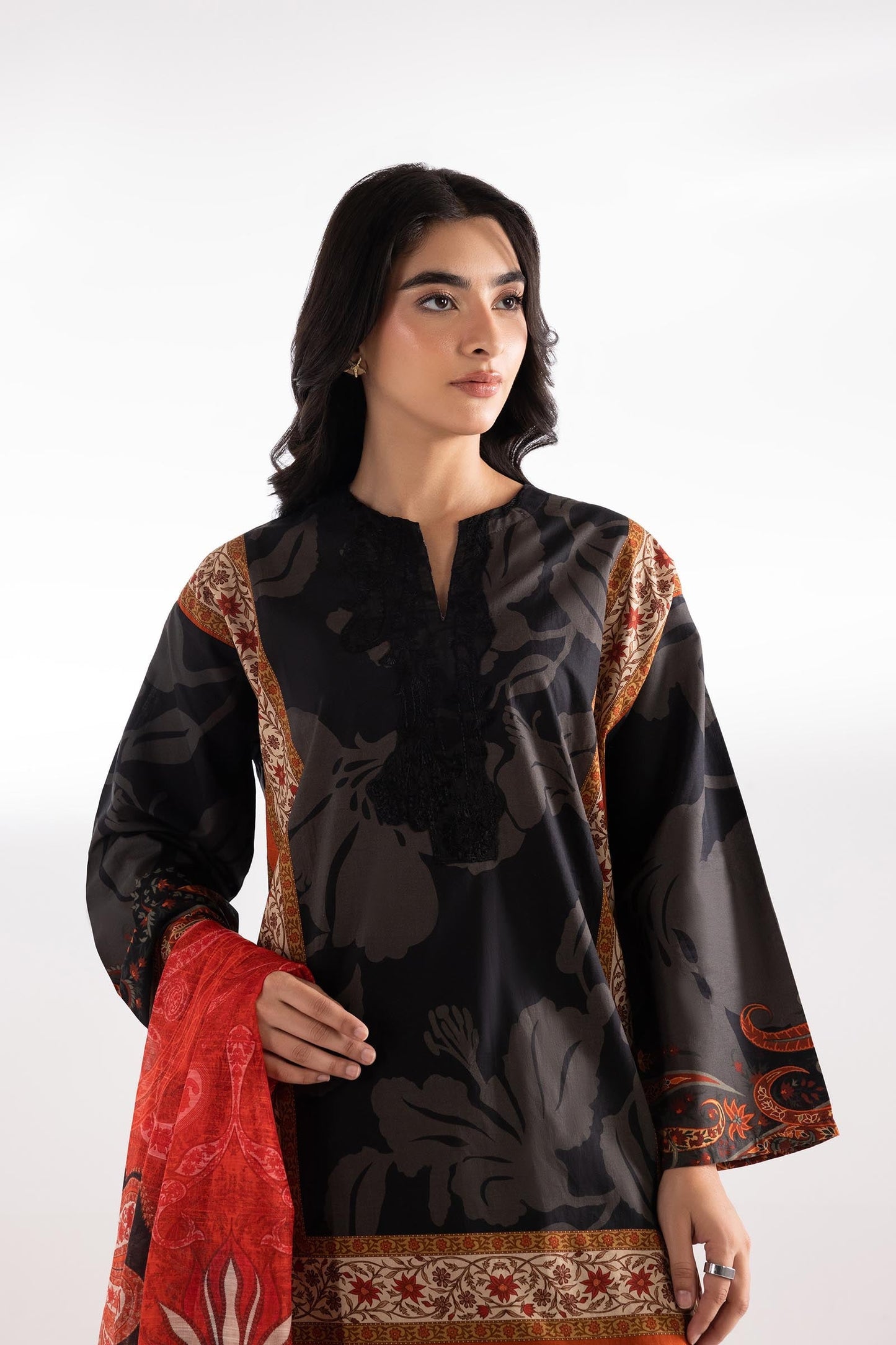 Sana Safinaz | Luxury Pret | Luxury Lawn Suit SC26MHY301AP3 - Dress - available at Maria Faisal in UK and USA.