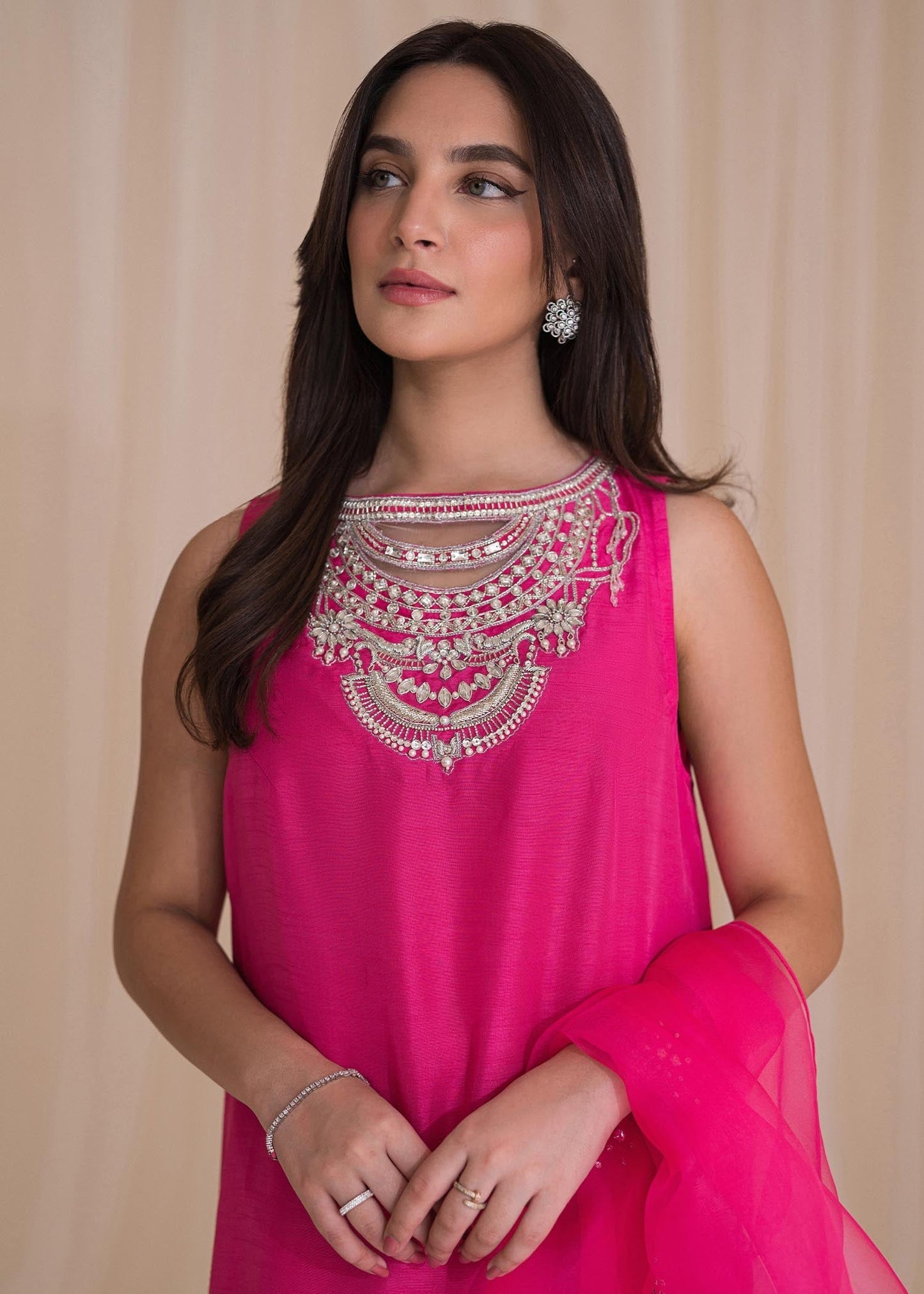 Sadaf Fawad Khan | Lyla Festive Pret | Vantine Fuchsia - Maria Faisal