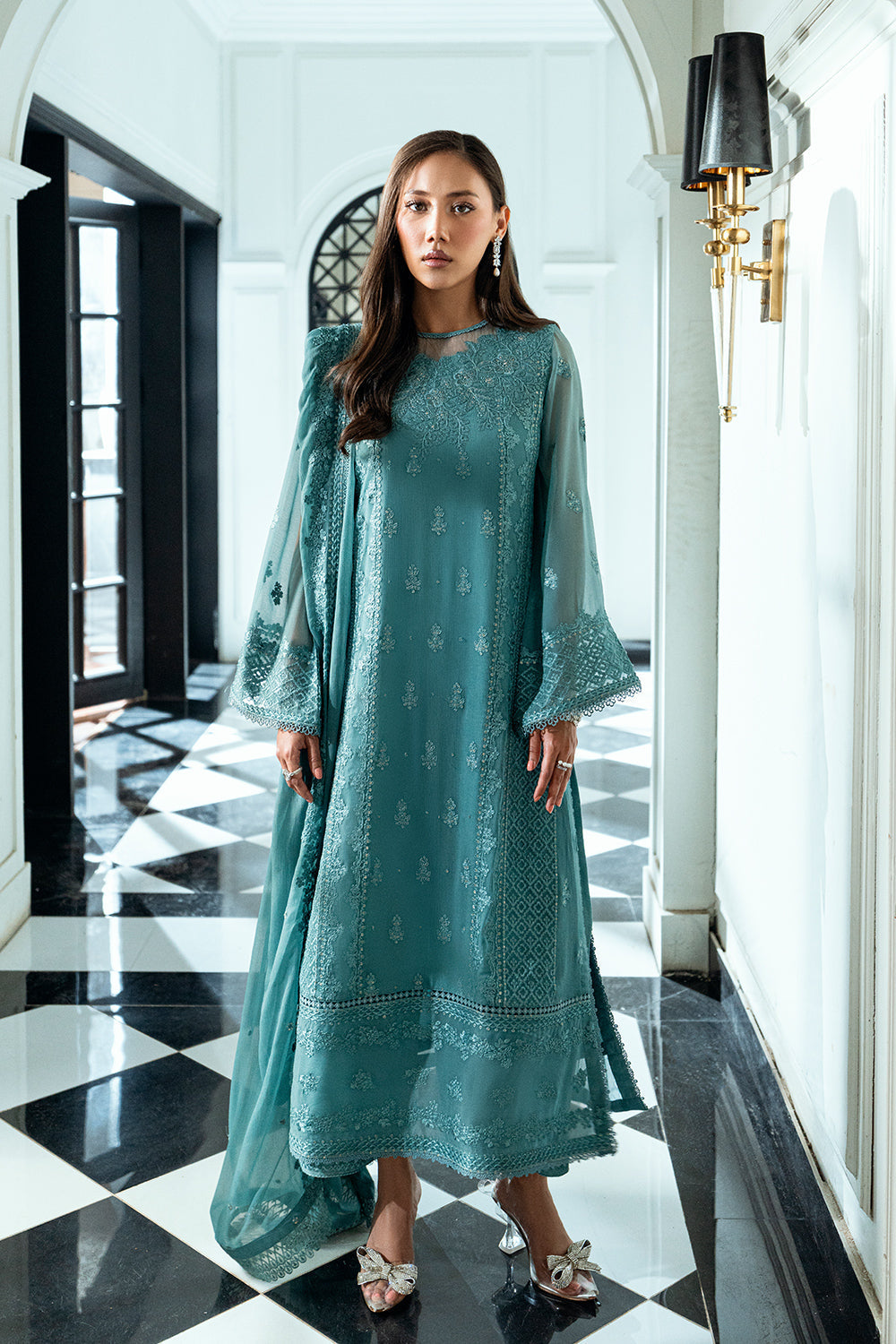 Azure | Ensembles | Sage Mystery - Ladies Clothes - Maria Faisal