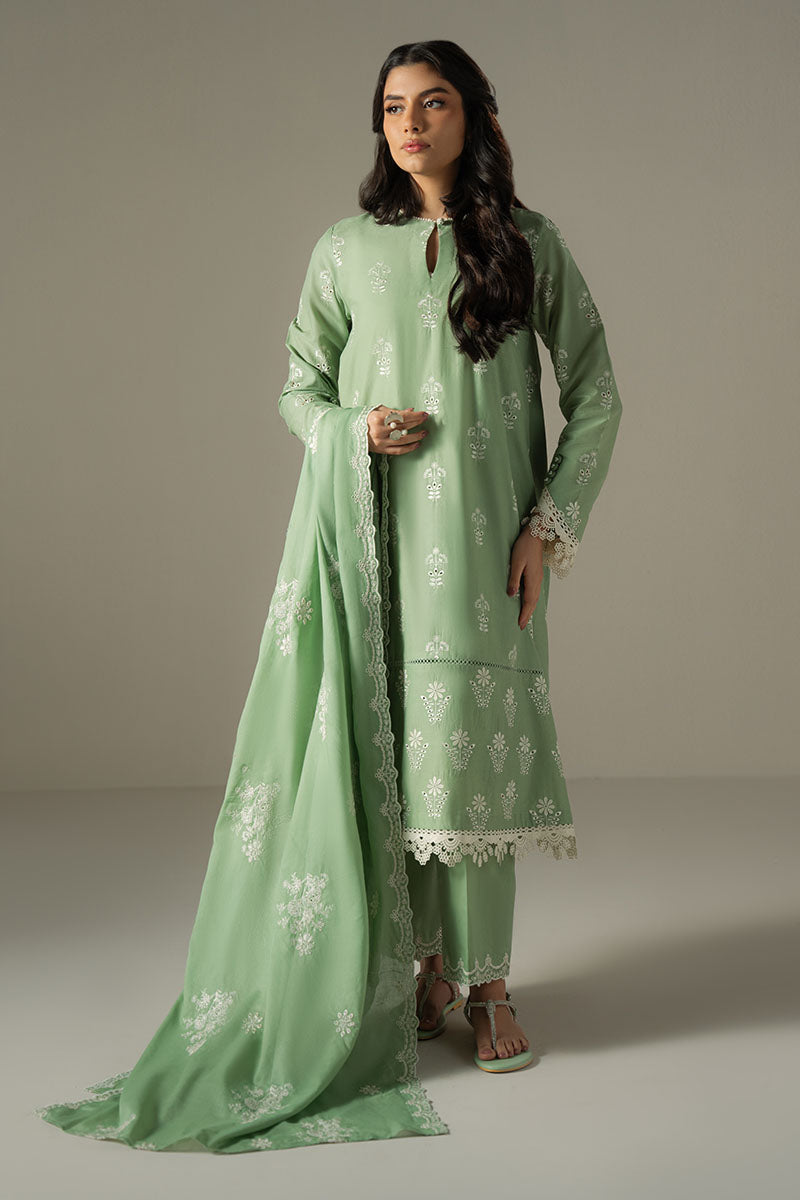 Cross Stitch | Chikankari Lawn 25 | SAGE GARDEN - Ladies Clothes
