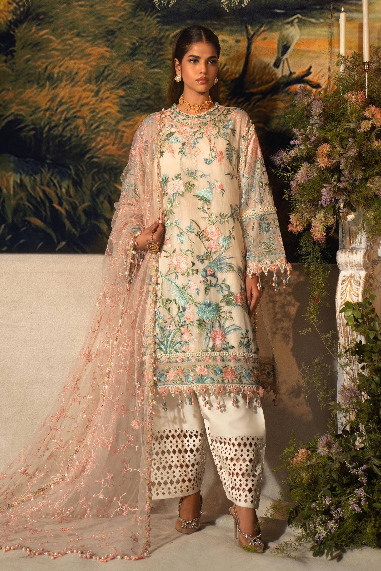 Sana Safinaz | Luxury Collection 24 | L241-009B-3CT - Ladies Clothes - Maria Faisal