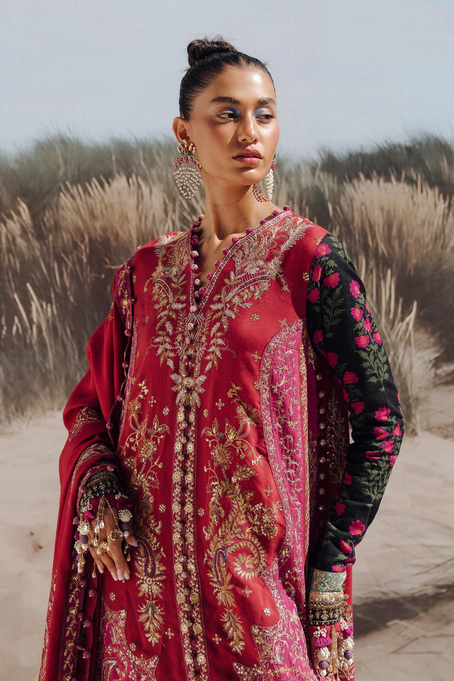 Sana Safinaz | Winter Shawl 24 | S241-002A-3CP - Ladies Clothes - Maria Faisal