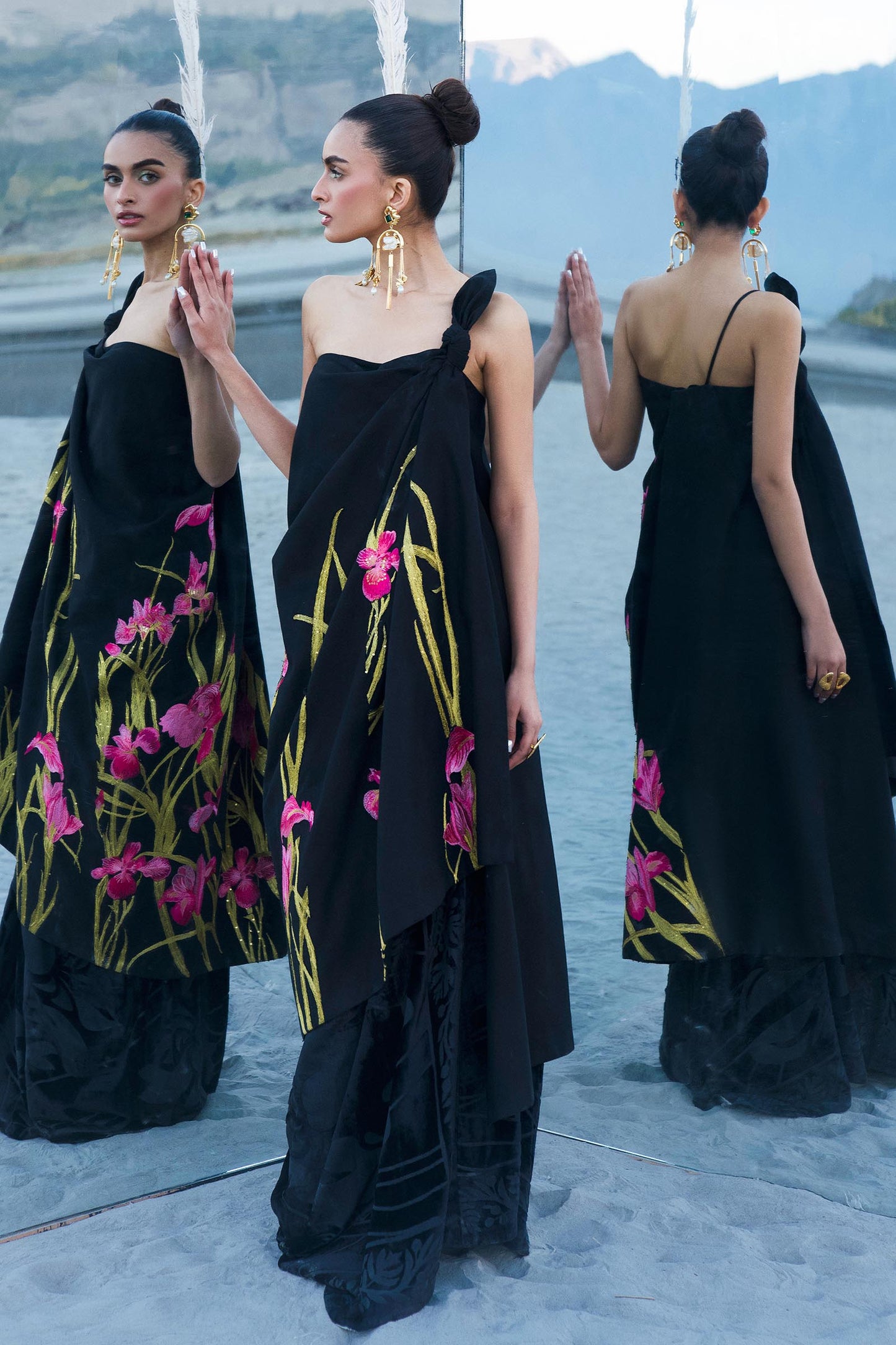 Sana Safinaz | Winter Shawl 24 | S241-003A-3CP - Ladies Clothes - Maria Faisal