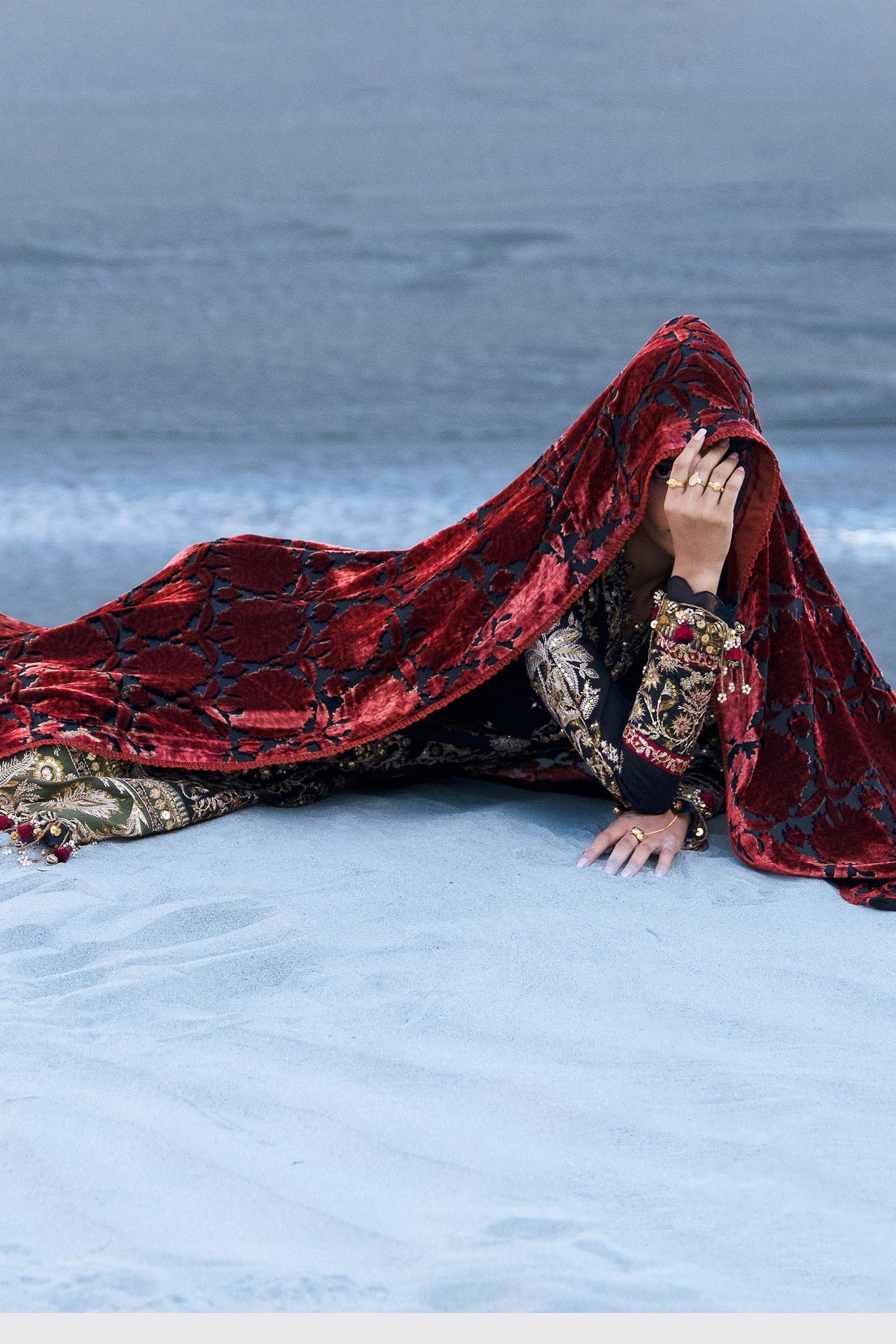 Sana Safinaz | Winter Shawl 24 | S241-001A-3CP - Ladies Clothes - Maria Faisal