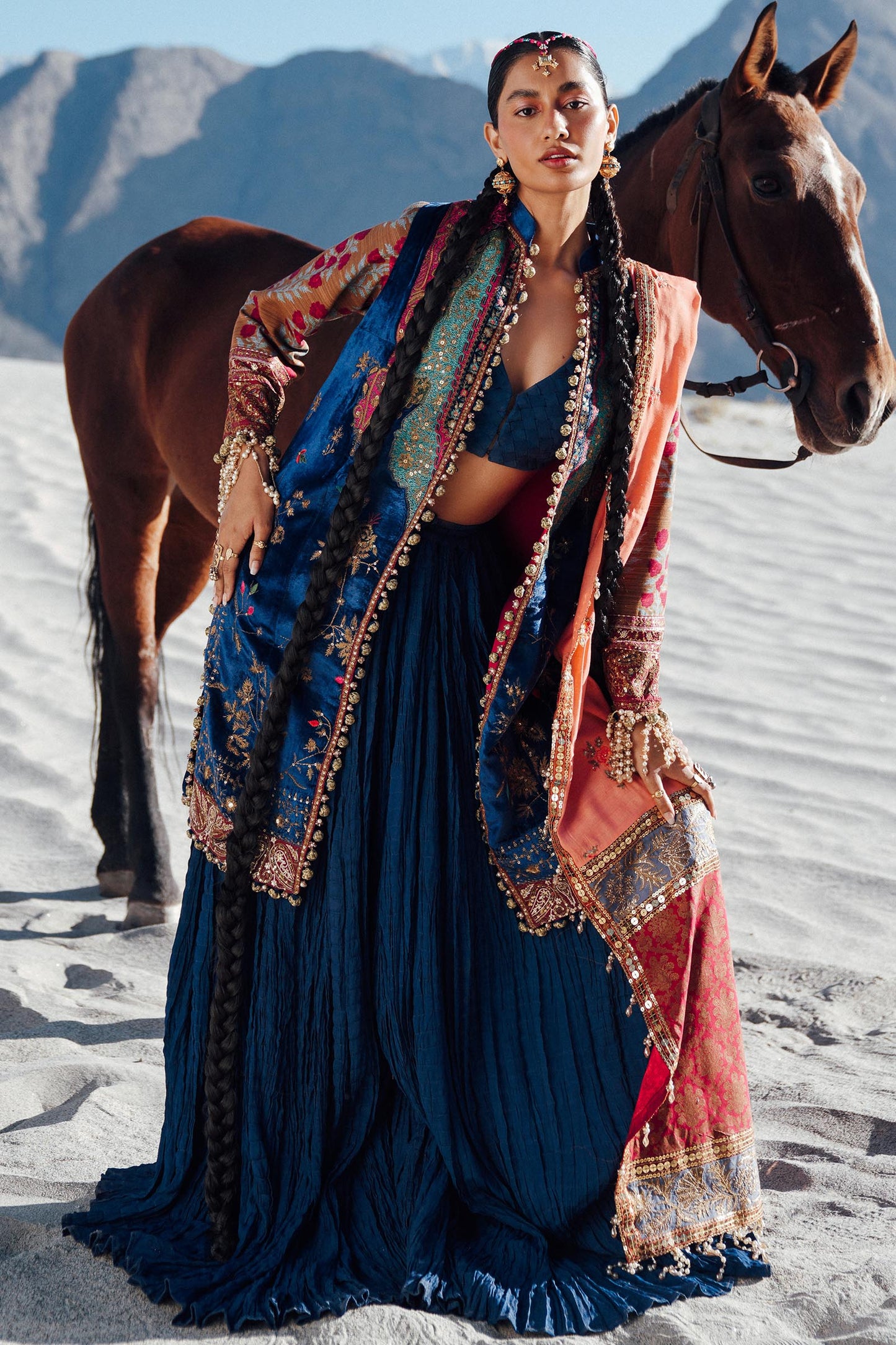 Sana Safinaz | Winter Shawl 24 | Velvet V241-001-3CP - Ladies Clothes - Maria Faisal