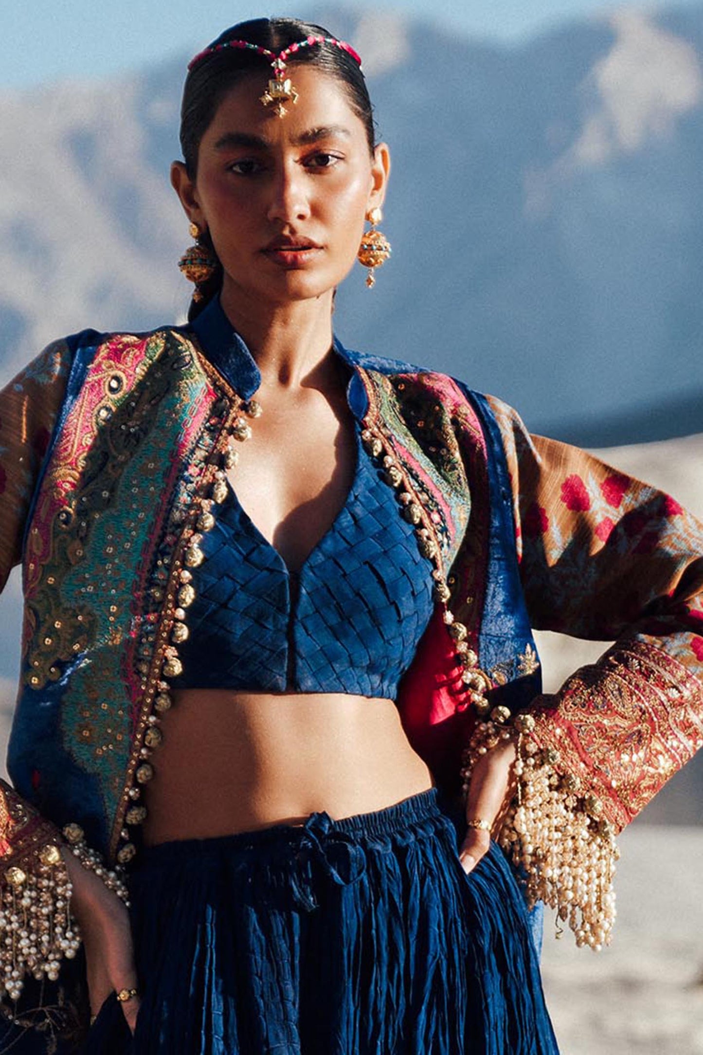 Sana Safinaz | Winter Shawl 24 | Velvet V241-001-3CP - Ladies Clothes - Maria Faisal