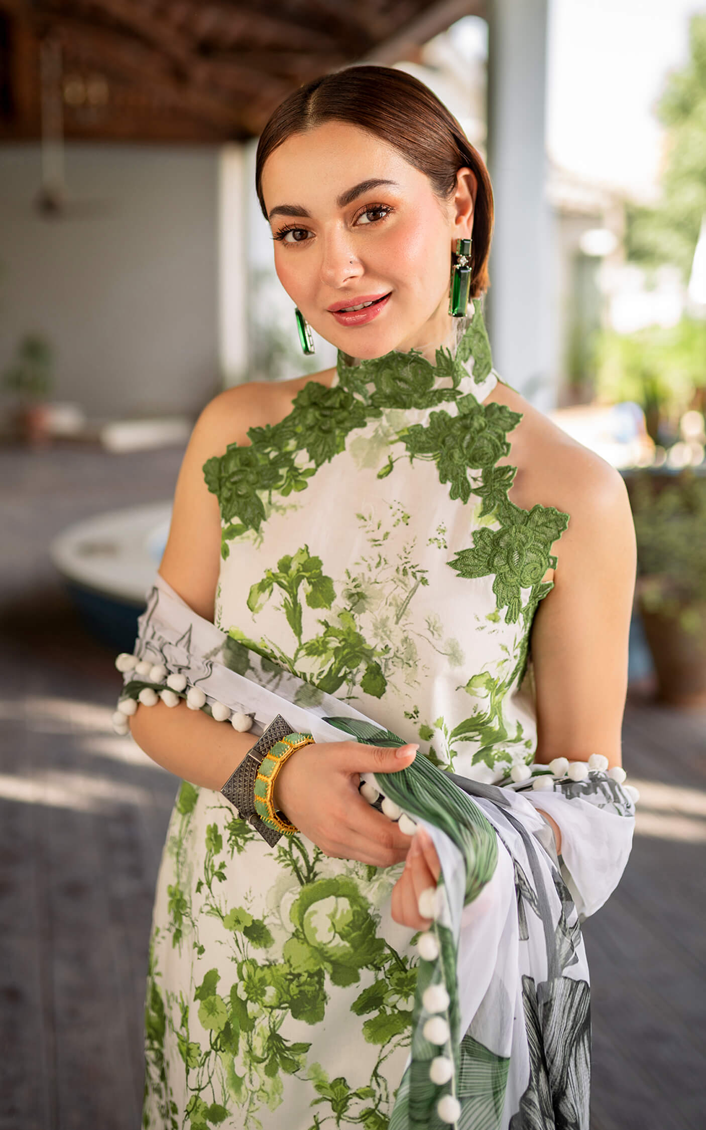 Asifa and Nabeel | Meraki Summer Vol 2 | Sarsabz MK-06 - Designer Dress with Intricate embroidery and embellishments. Shop elegent wedding dress at Maria Faisal.