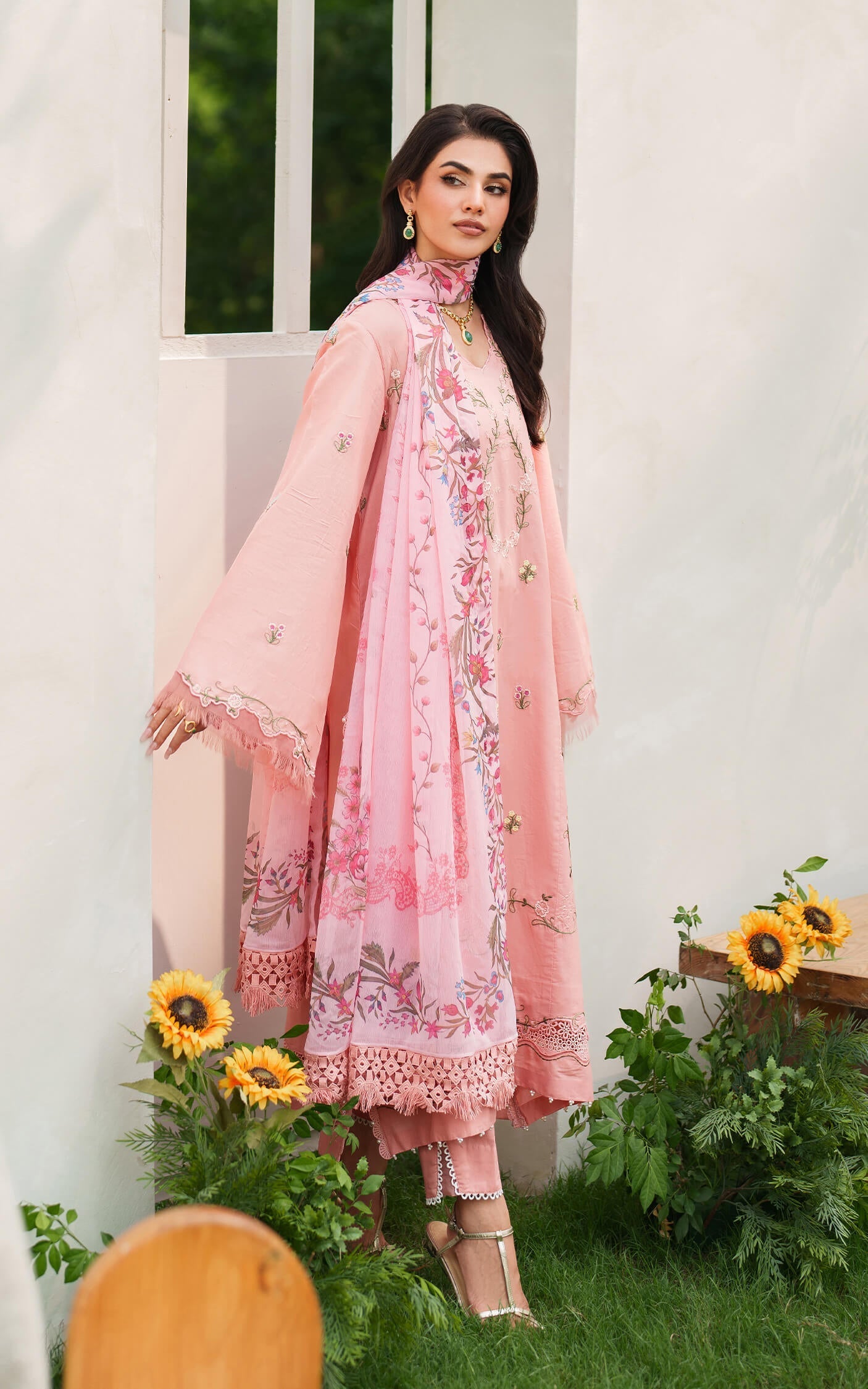 Asifa and Nabeel | Eden Cambric 25 | Serene Blush ECU25-01 - Ladies Clothes - Maria Faisal
