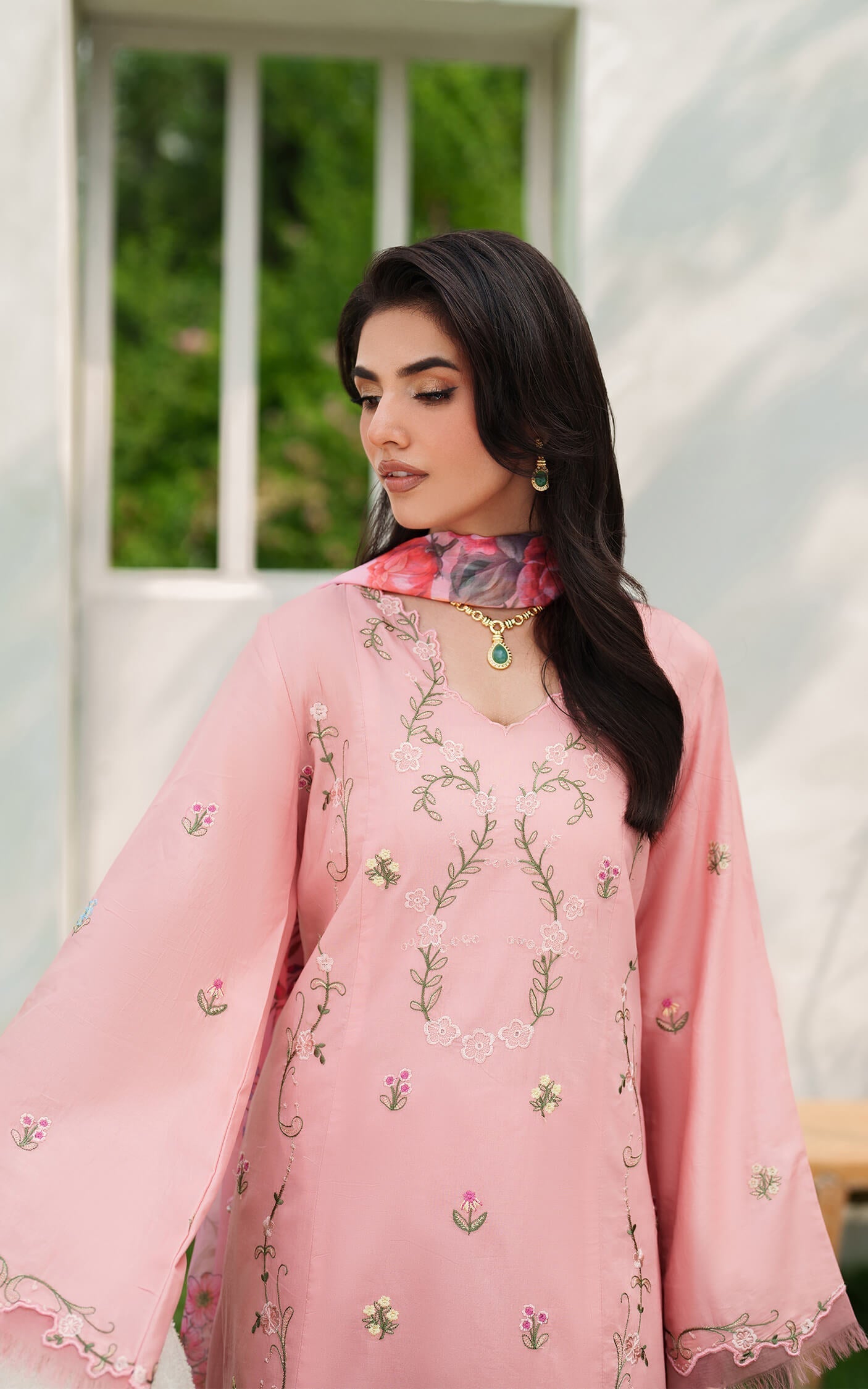 Asifa and Nabeel | Eden Cambric 25 | Serene Blush ECU25-01 - Ladies Clothes - Maria Faisal