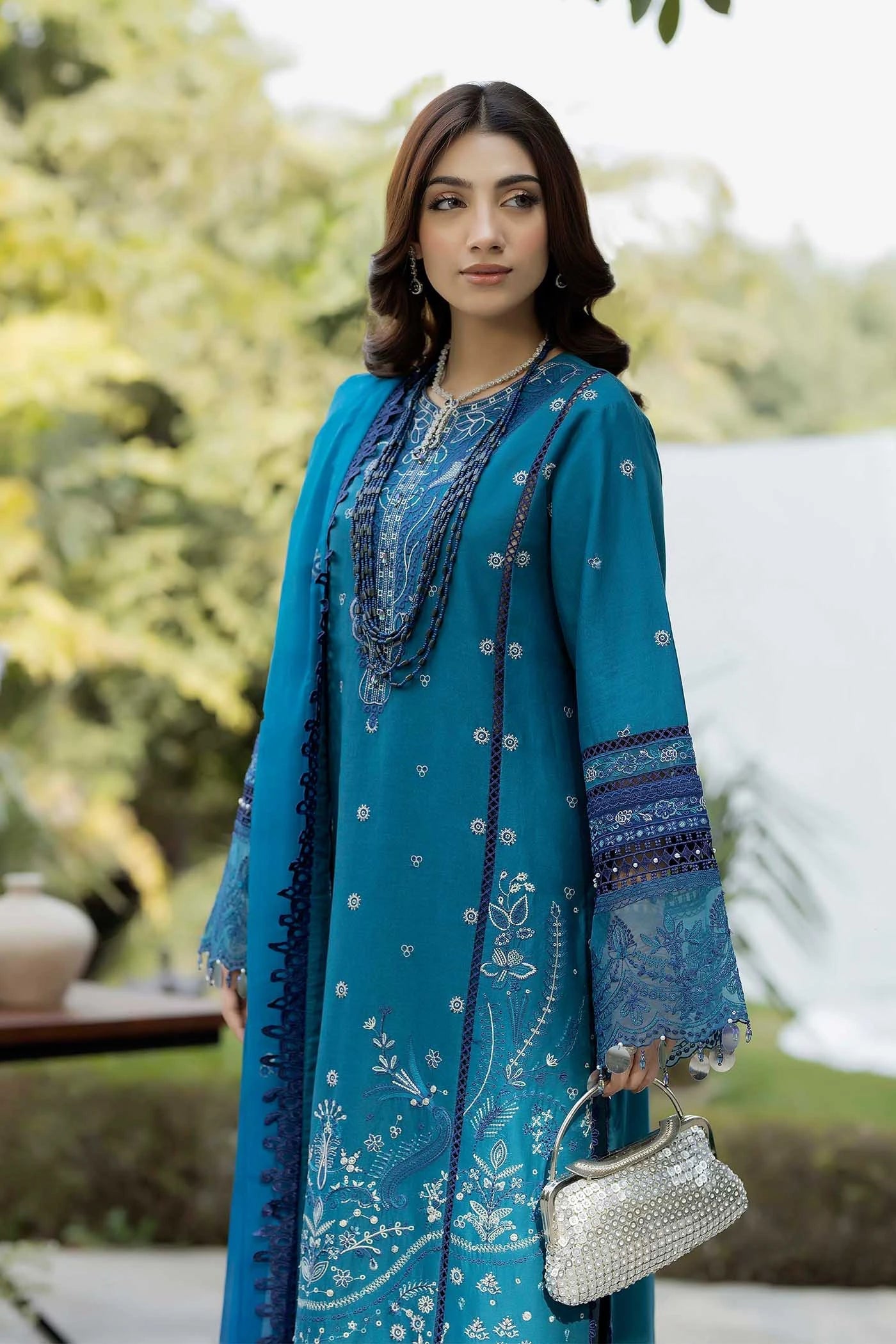 Adans Libas | Serene Luxury Lawn | SERENE 1749 - Luxury Dress - available at Maria Faisal in UK and USA.