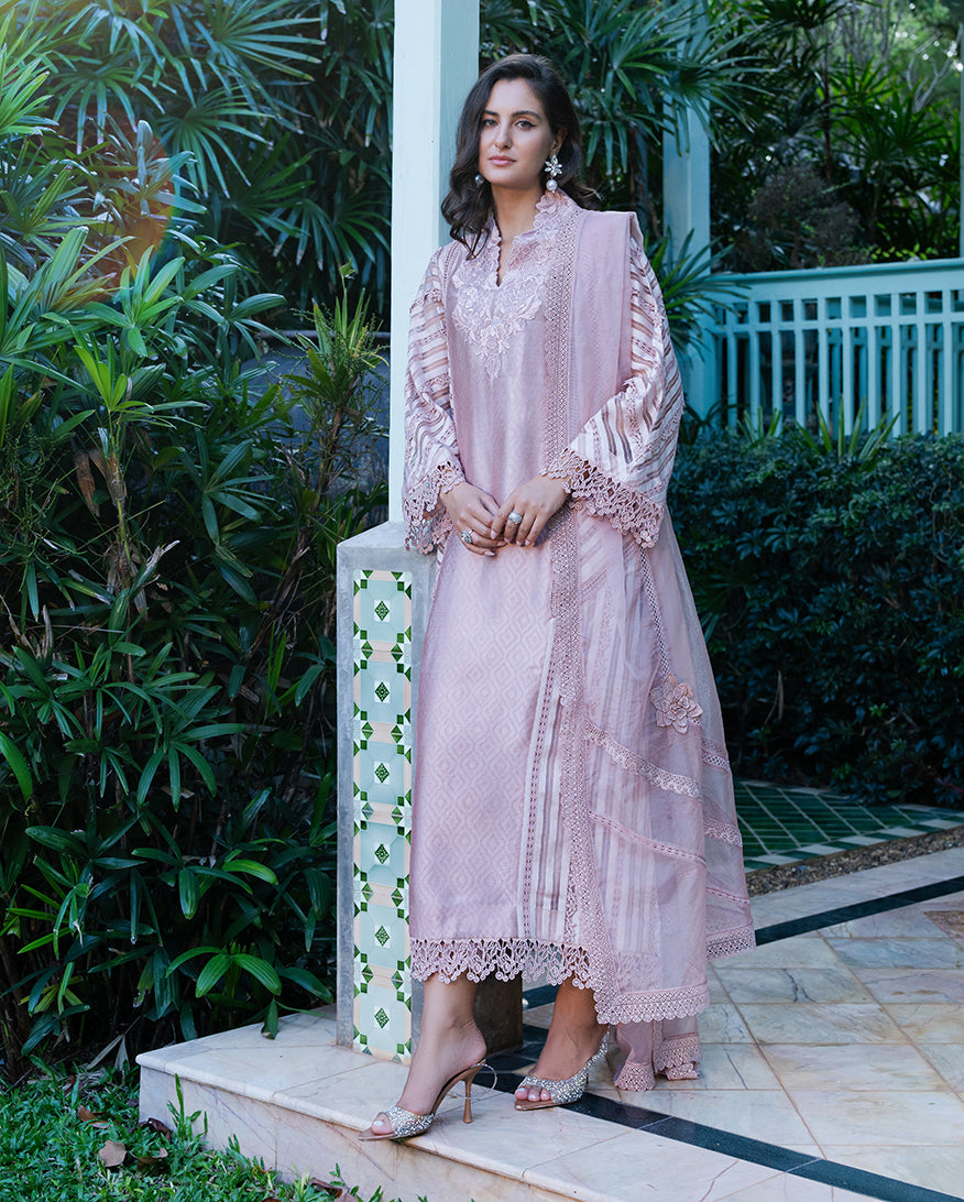 Mushq | Euphoria Pret | Silver Lining - Luxury Dress - available at Maria Faisal in UK and USA.