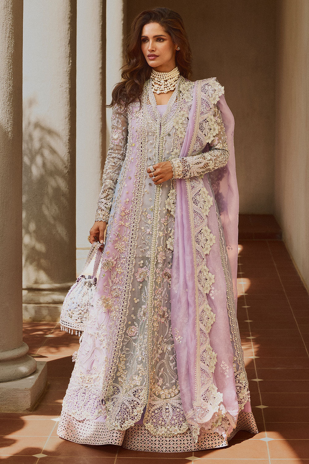 Soraya | Lumene Festive Edit 25 | Orchid - Wedding Dress - available at Maria Faisal in UK and USA.