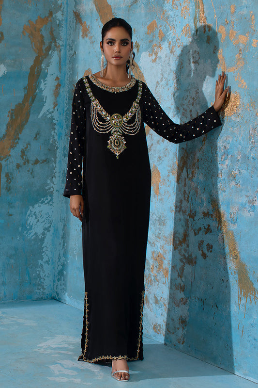 Wardha Saleem | Luxury Pret Fusion Wear | BELLE - KAFTAN - Ladies Clothes
