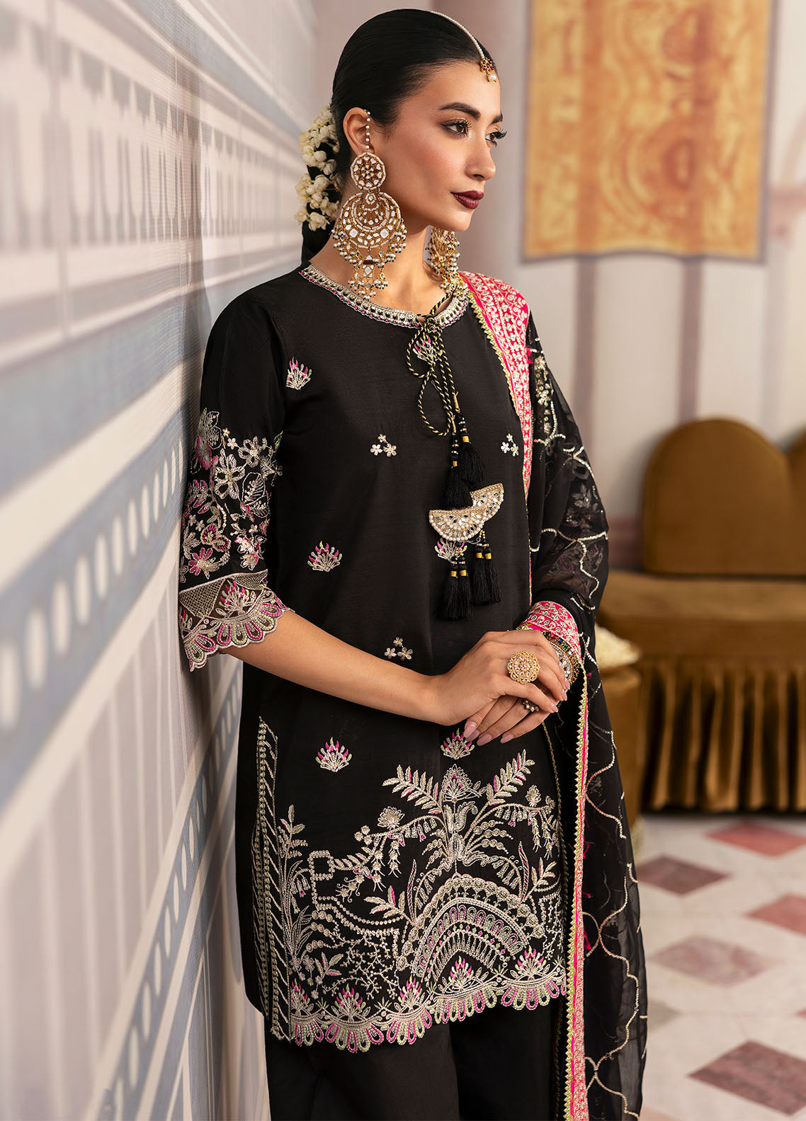Sahane | There She Glows | TSG-01 Noir - Ladies Clothes - Maria Faisal